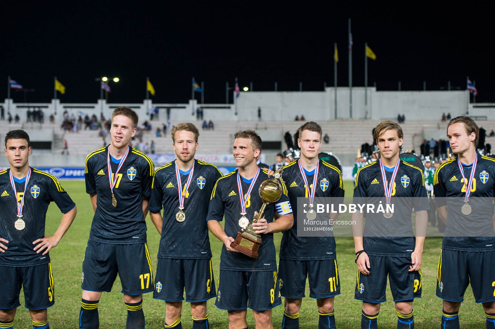 Sverige segrare i King´s Cup. Erdin Demir, Pontus Jansson,