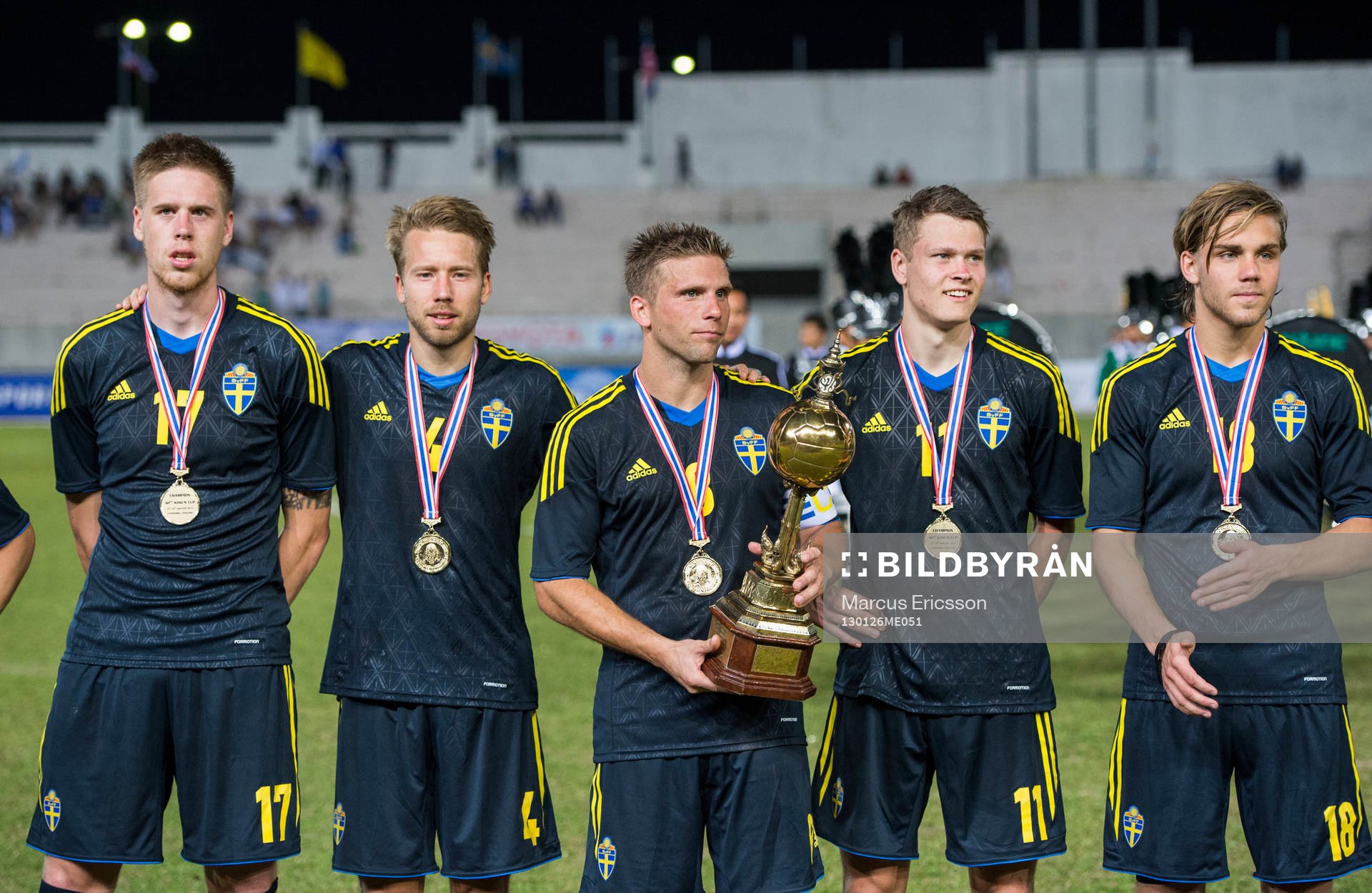 Sverige segrare i King´s Cup. Pontus Jansson, Adam