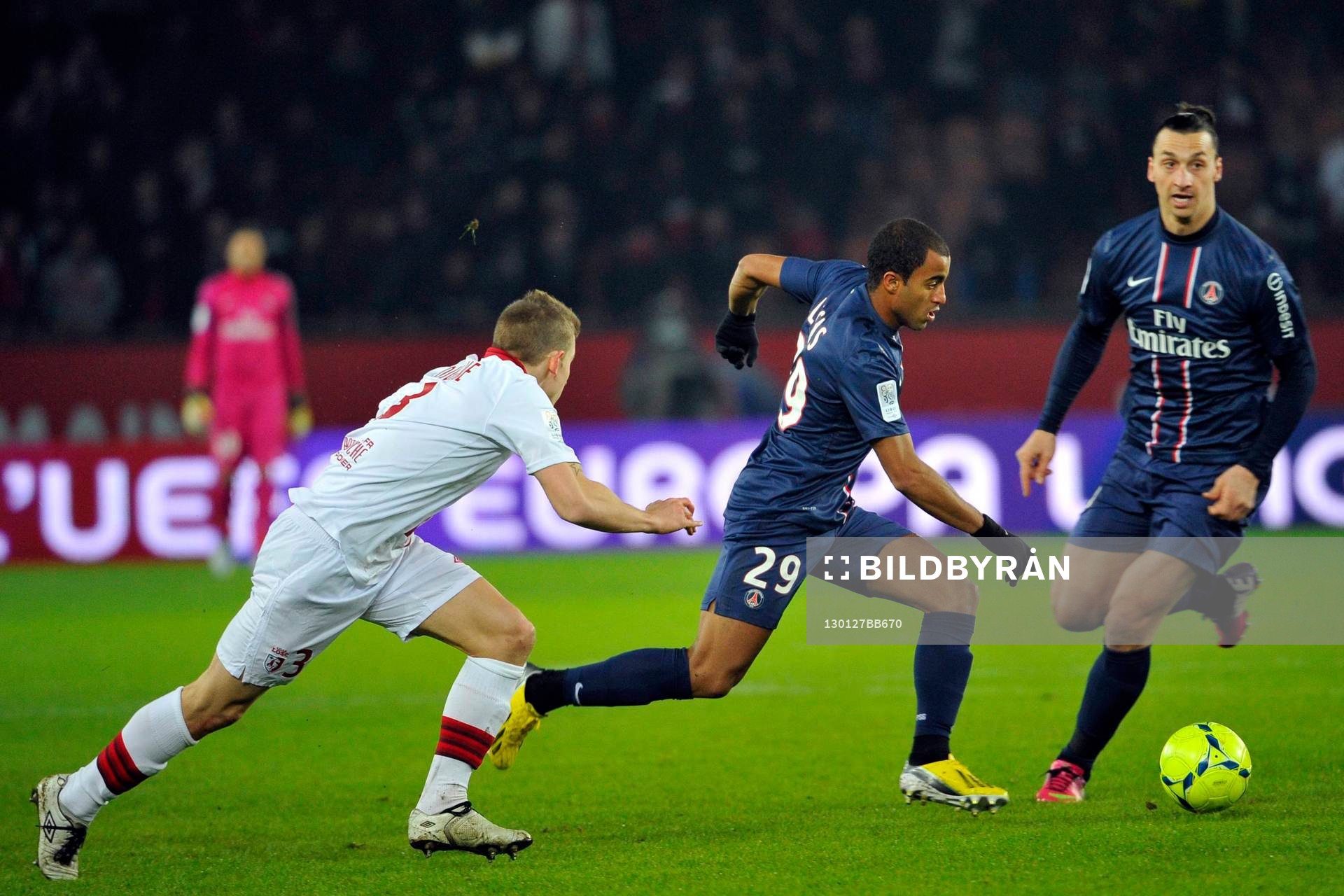 LUCAS MOURA / Zlatan IBRAHIMOVIC - 27.01.2013 - PSG / Lille