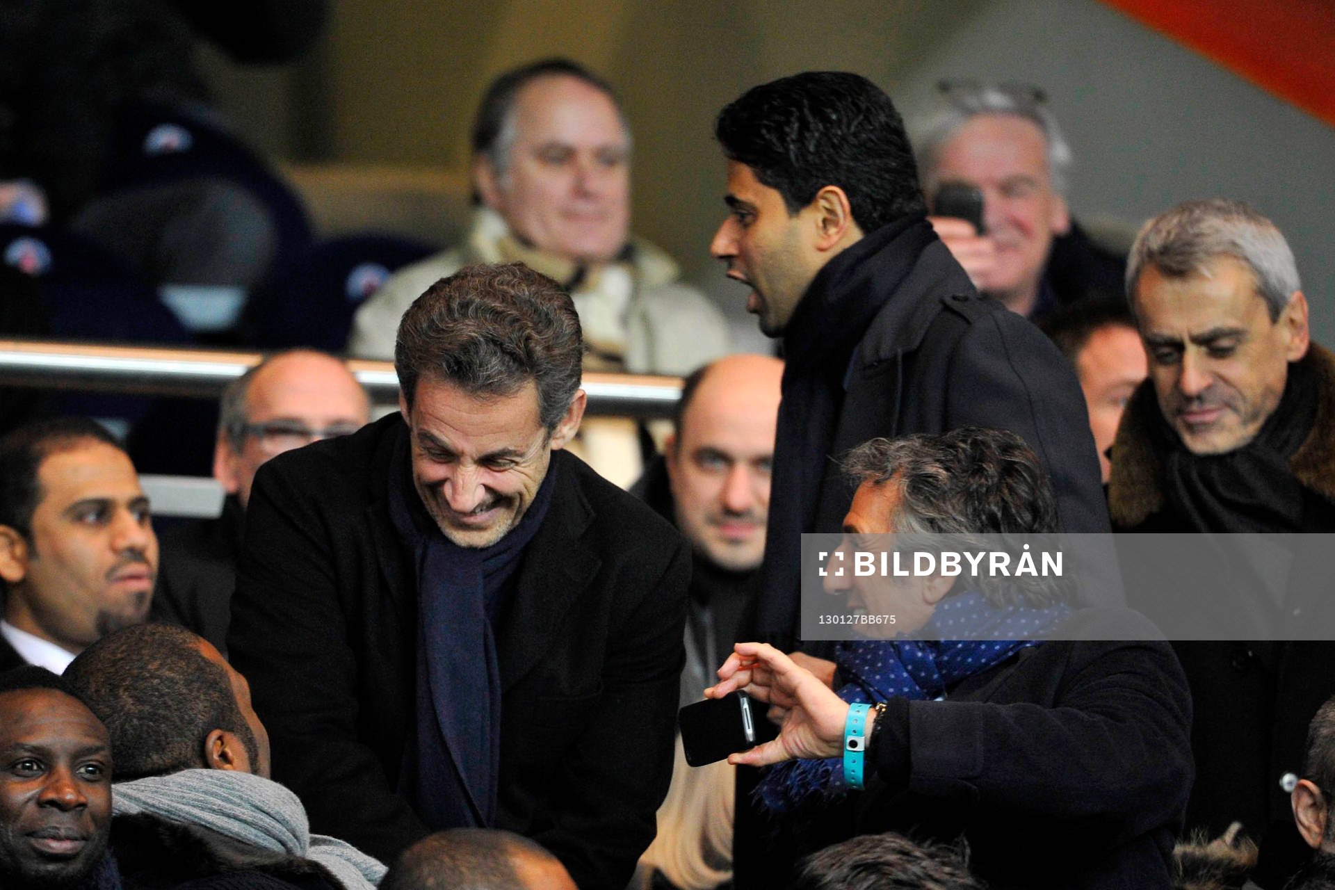 Nicolas SARKOZY / Nasser AL KHELAIFI  / Richard Anconina -
