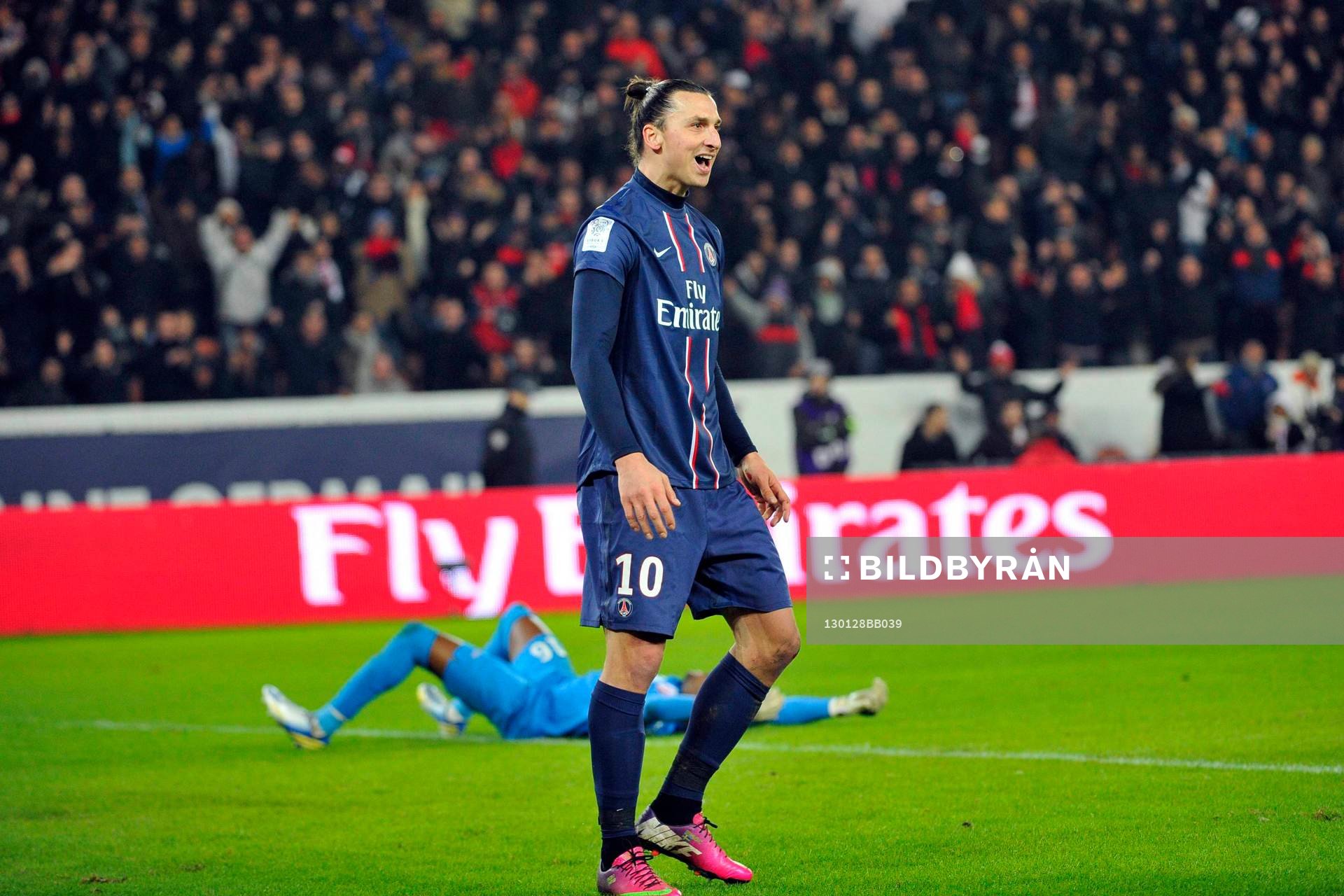 Joie de Zlatan IBRAHIMOVIC - 27.01.2013 - PSG / Lille - 22e