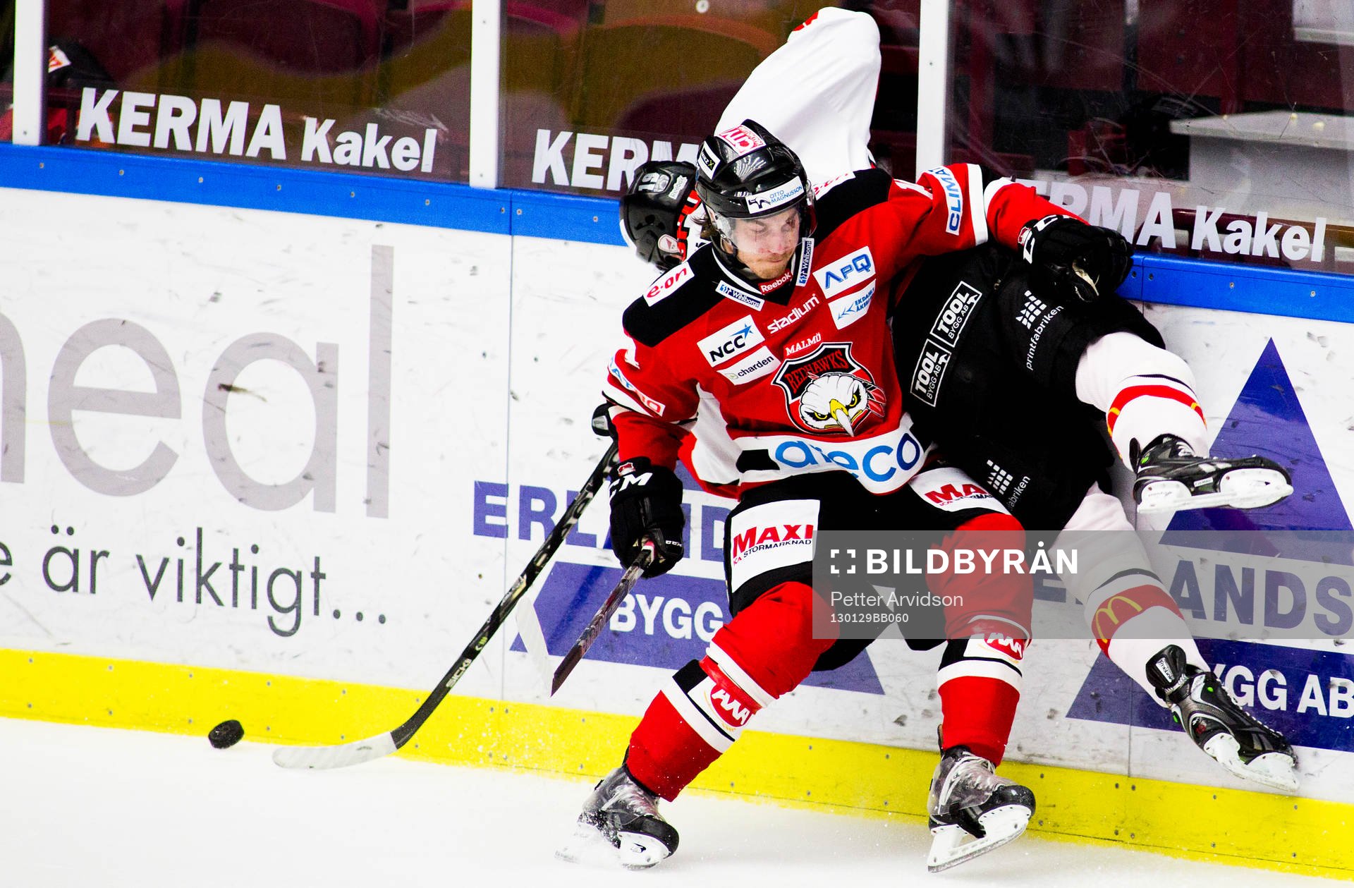 Stefan Lassen, Malmö Redhawks, trycker upp, Calle Rosén,