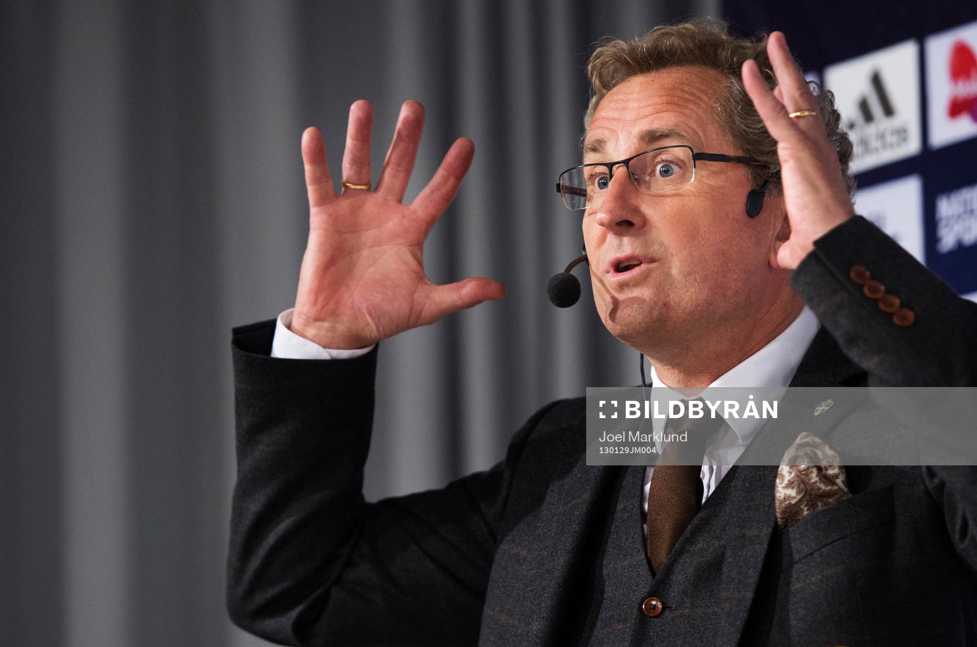 Erik Hamrén, förbundskapten Sverige, presenterade