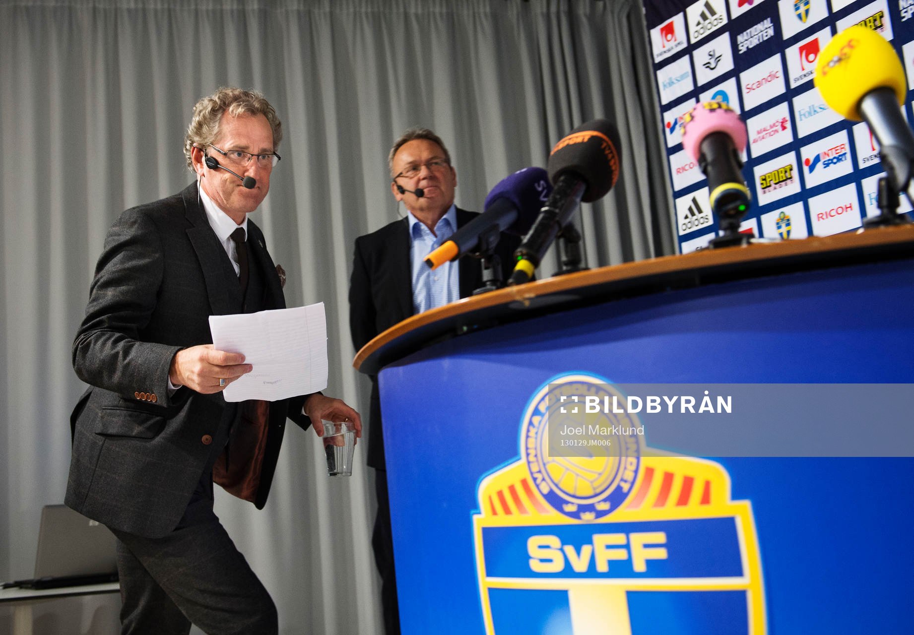 Erik Hamrén, förbundskapten Sverige, presenterade