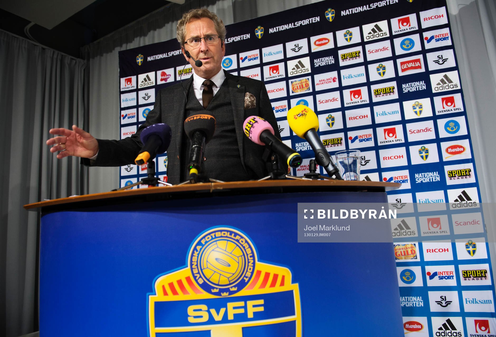 Erik Hamrén, förbundskapten Sverige, presenterade