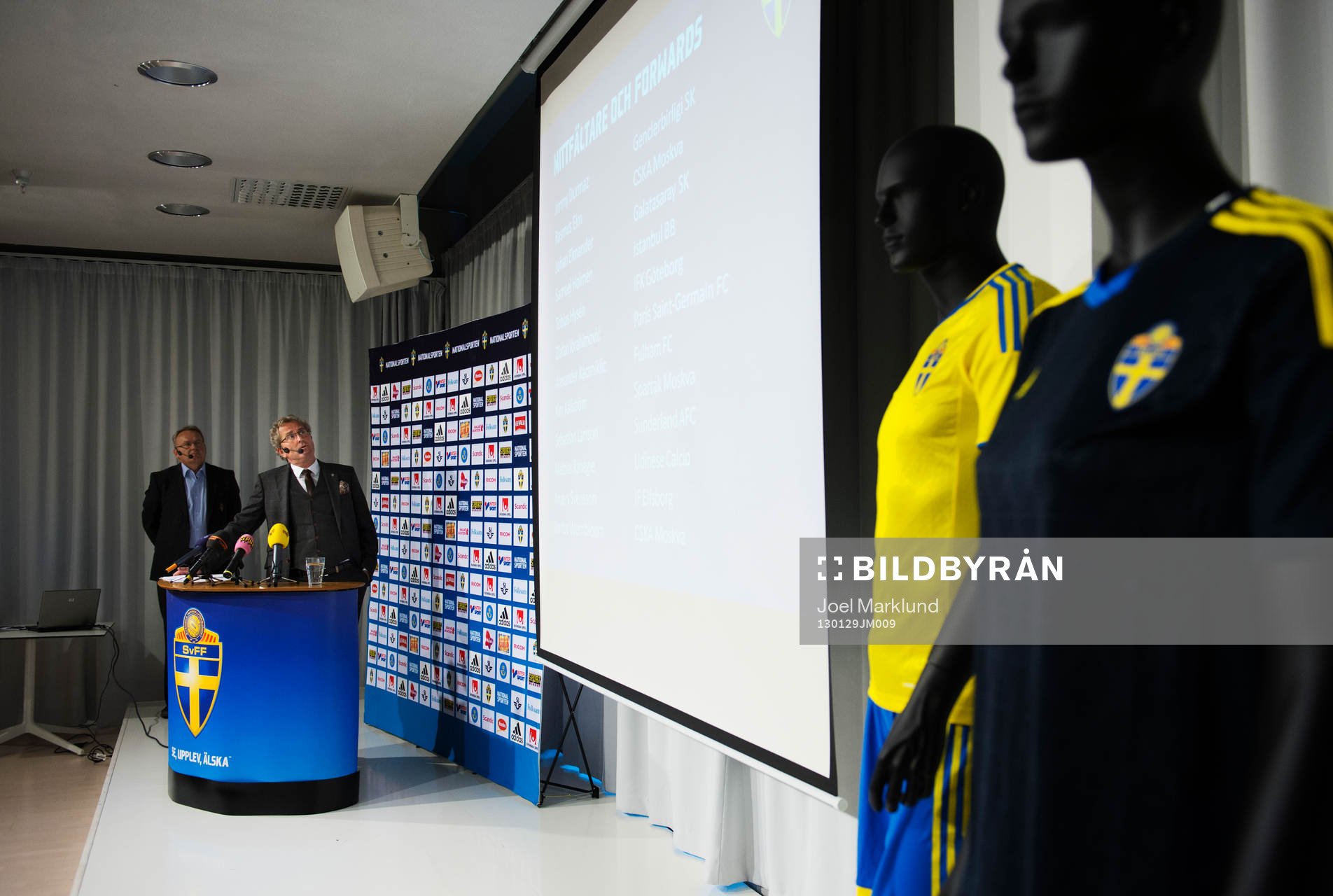Erik Hamrén, förbundskapten Sverige, presenterade