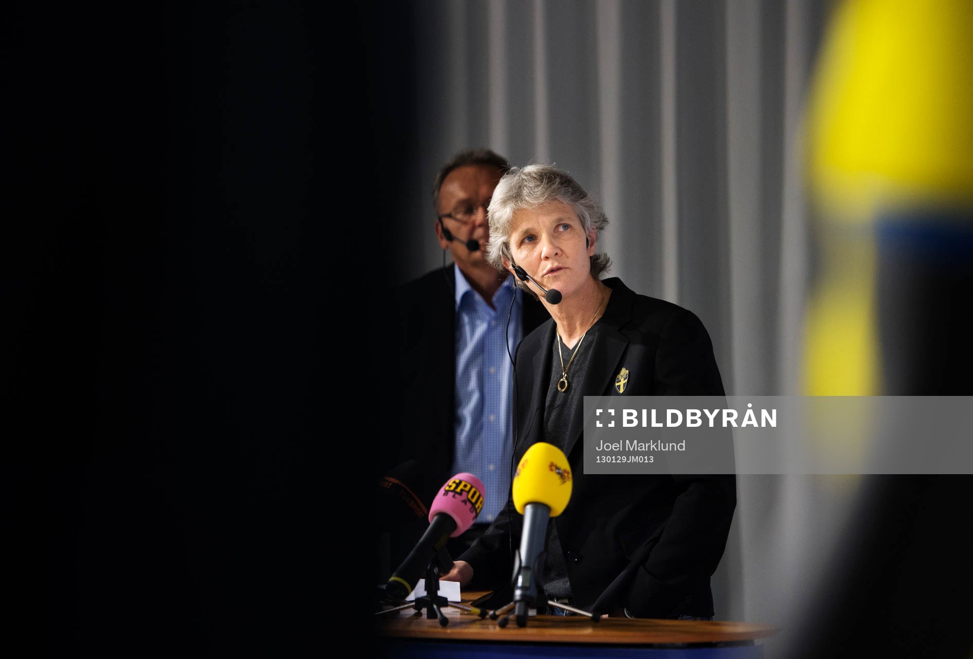Pia Sundhage, förbundskapten damlandslaget, presenterade