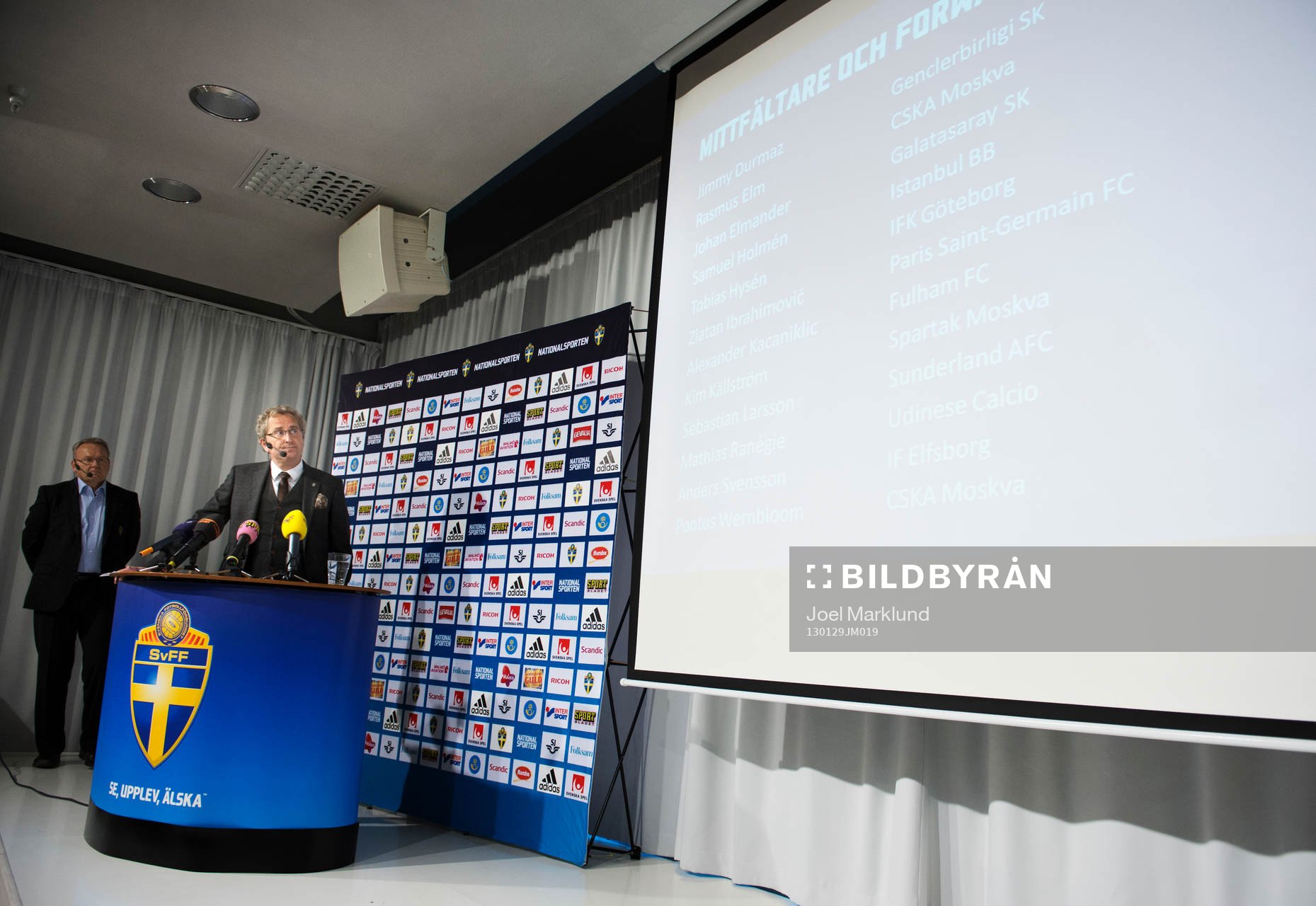 Erik Hamrén, förbundskapten Sverige, presenterade
