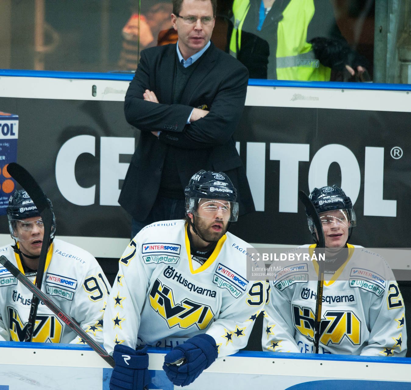 Tuffingar, Ulf Dahlén, tränare och Per Ledin, HV71