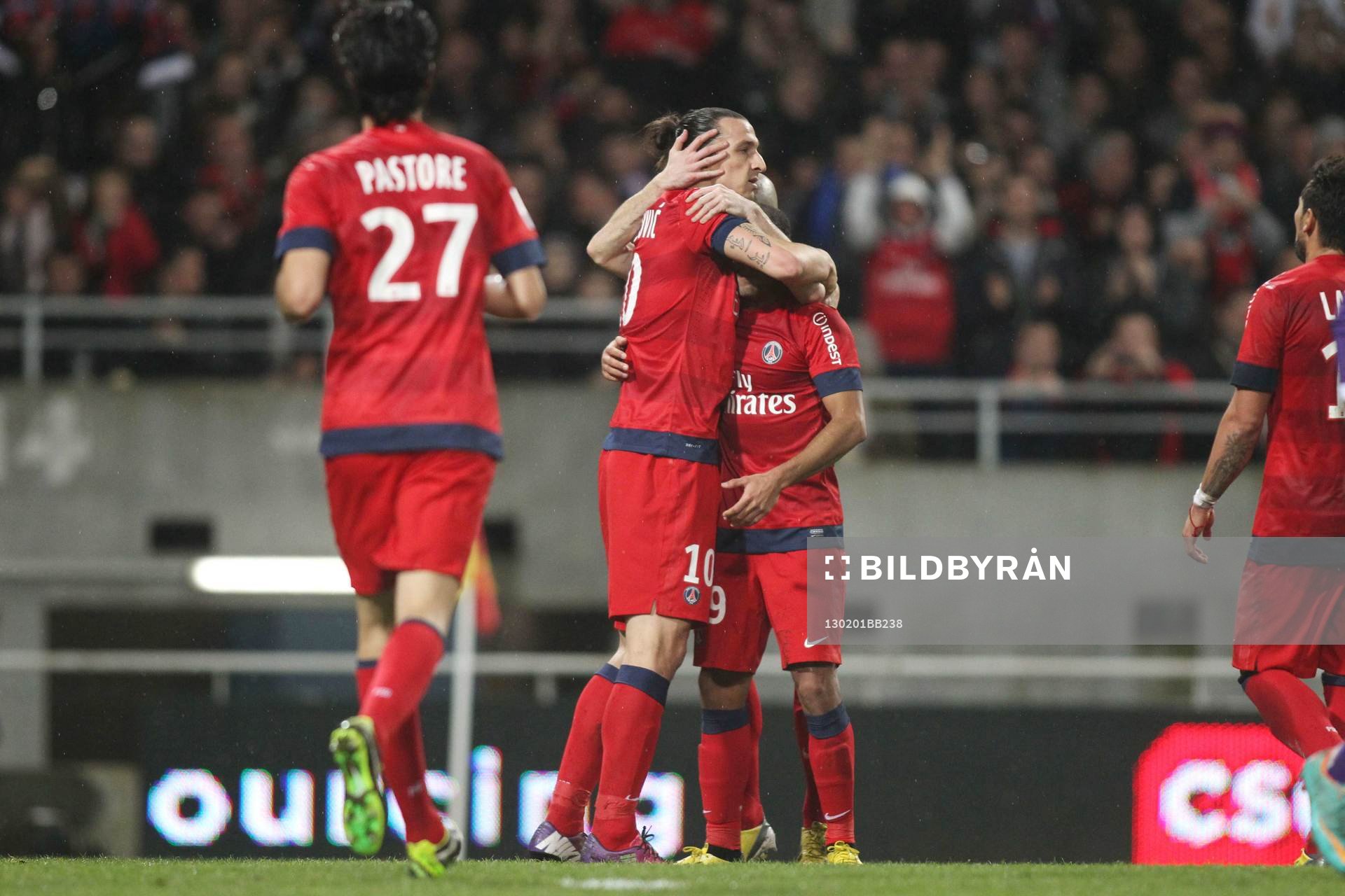 Zlatan IBRAHIMOVIC / LUCAS MOURA  - 01.02.2013 - Toulouse /