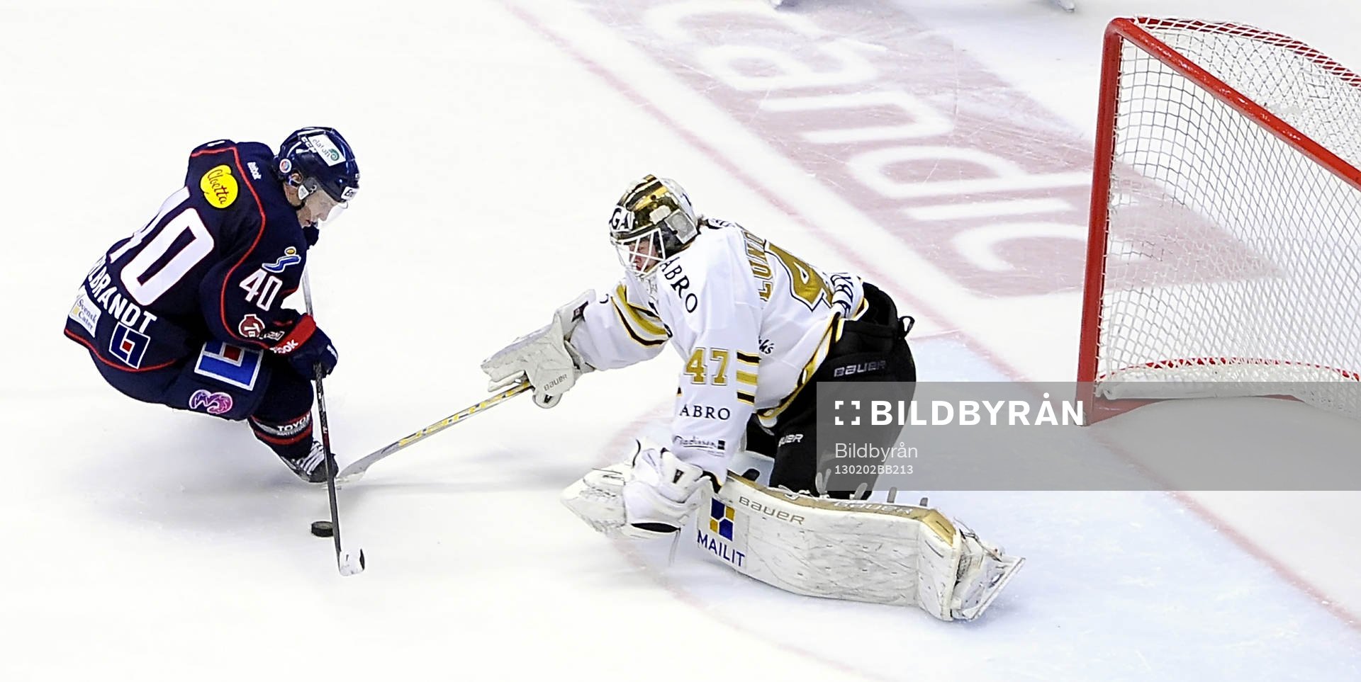 Niklas Lundström AIK m¨ålvakt räddar nr 40Pär