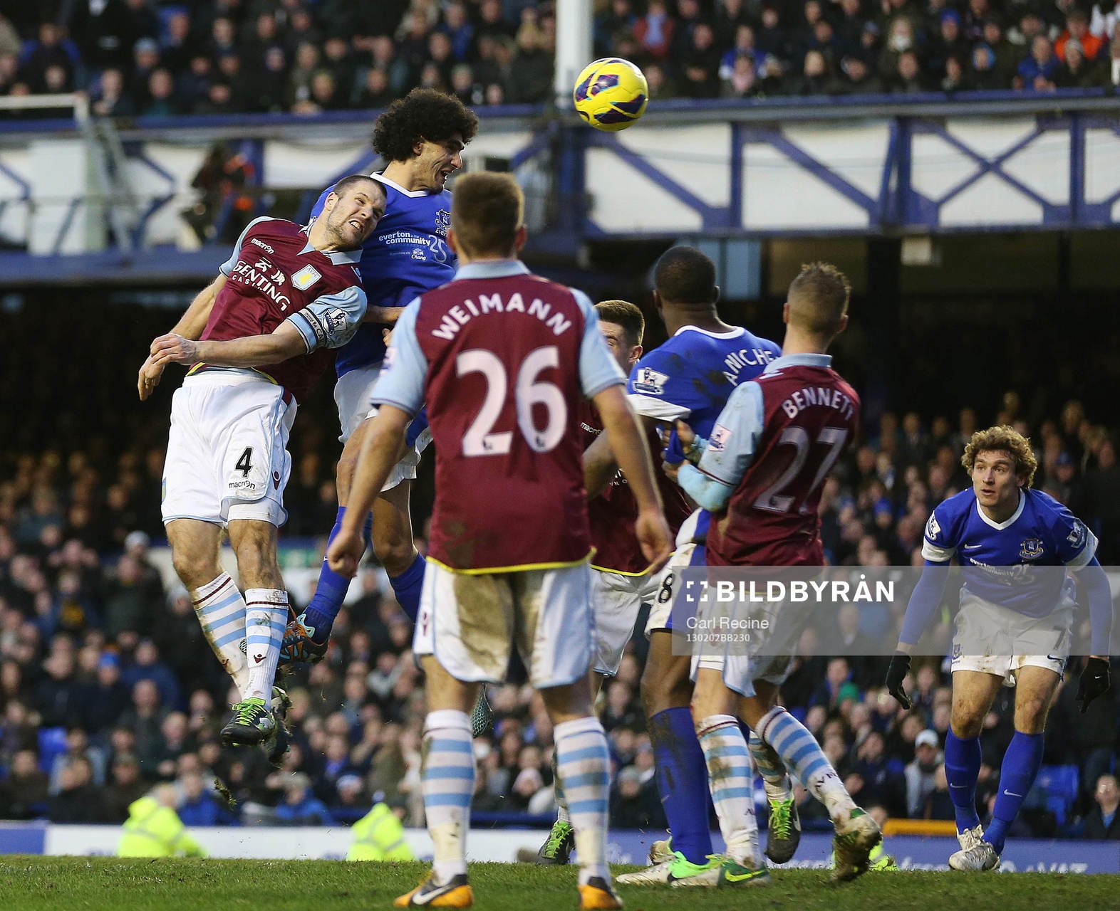 Football - Everton v Aston Villa - Barclays Premier League