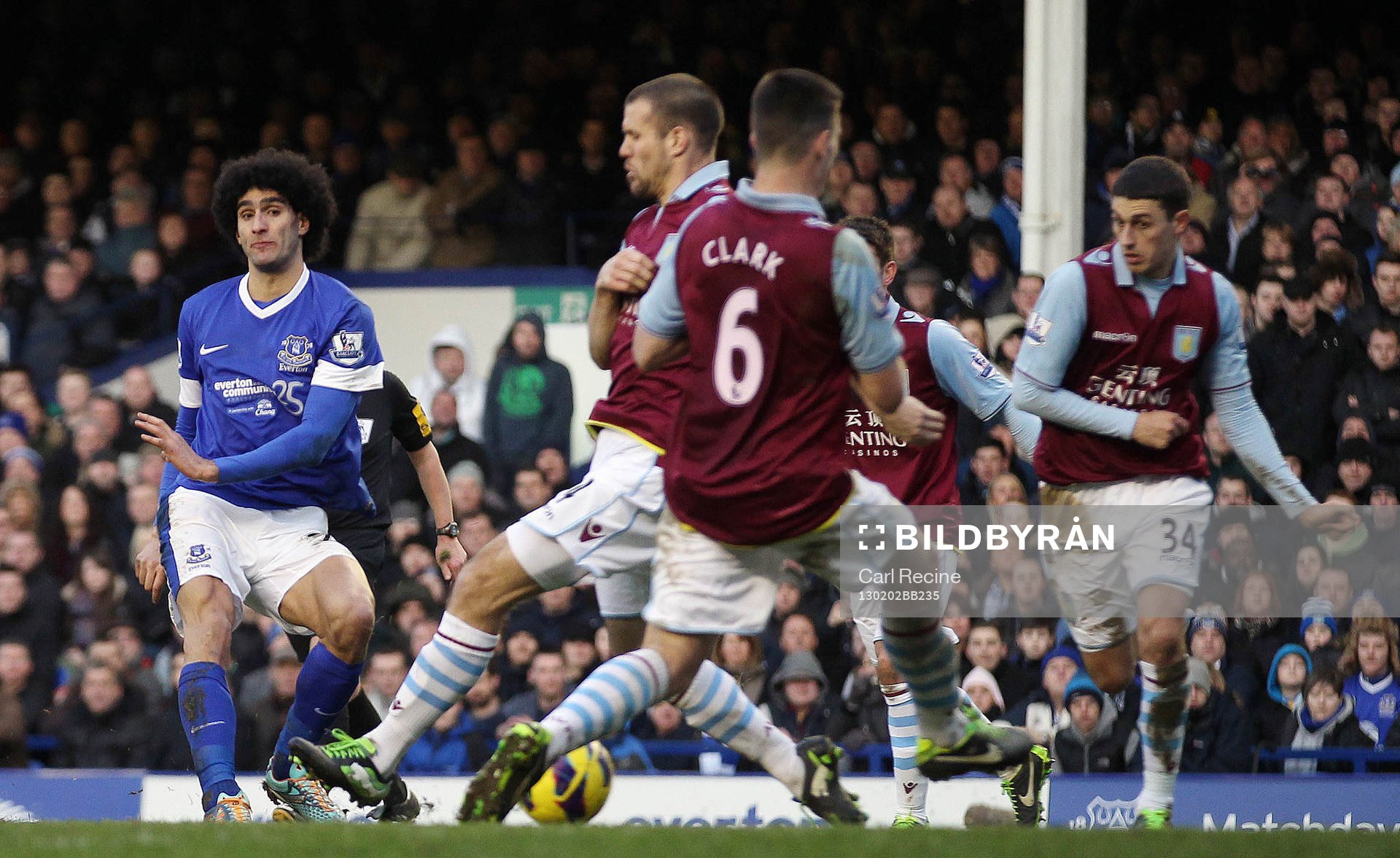 Football - Everton v Aston Villa - Barclays Premier League