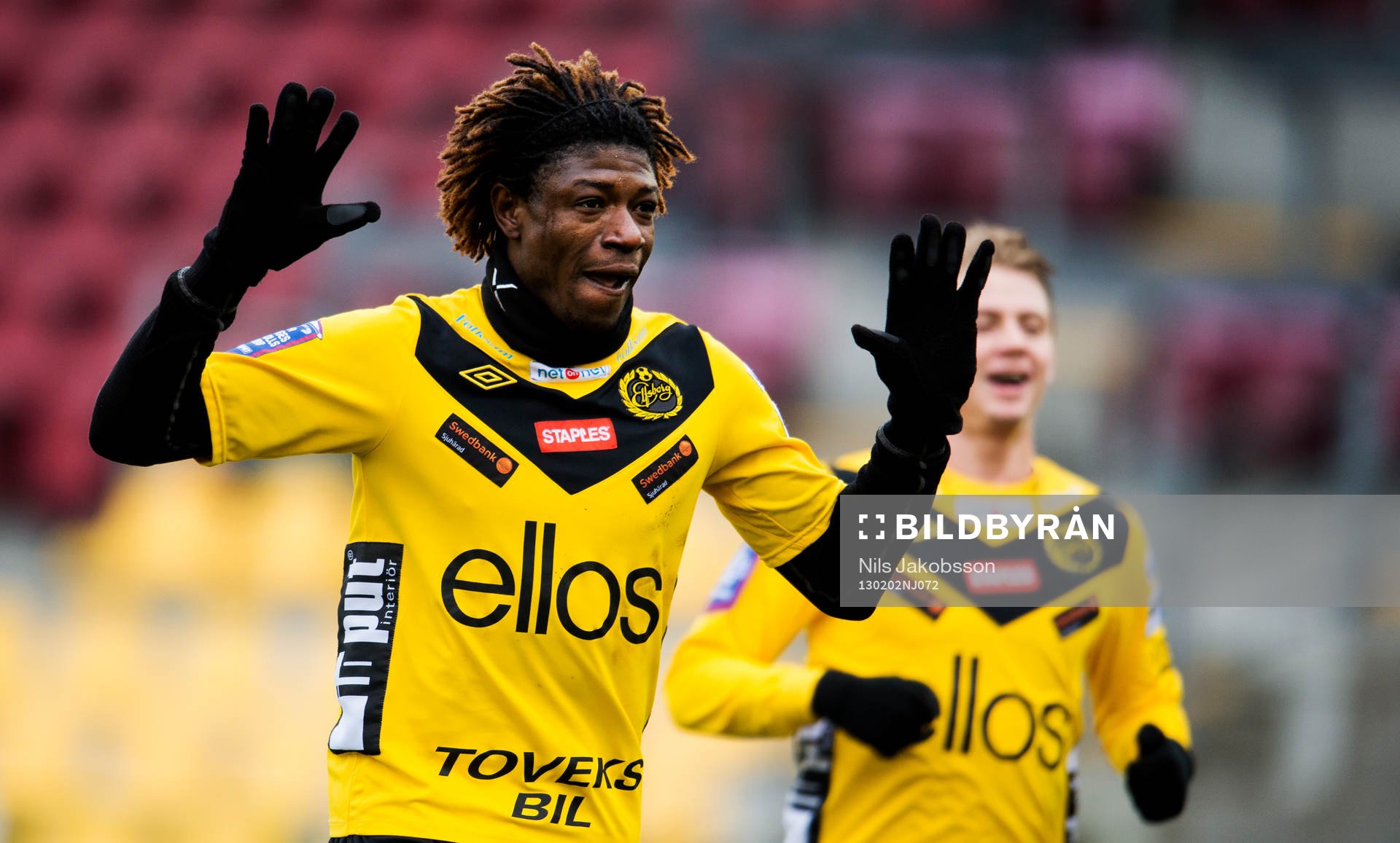 Fotboll, allsvenskan, träningsmatch, FC Nordsjaelland - Elfsborg: Mohammed Bangura, Elfsborg.