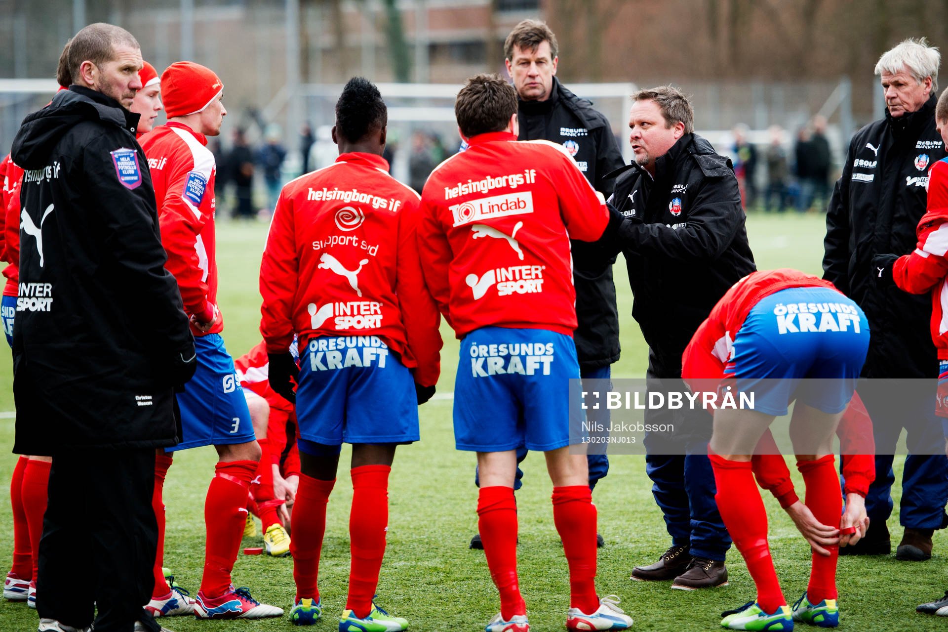 Fotboll, träningsmatch, Odense - Helsingborg: Roar Hansen, tränare Helsingborg.
