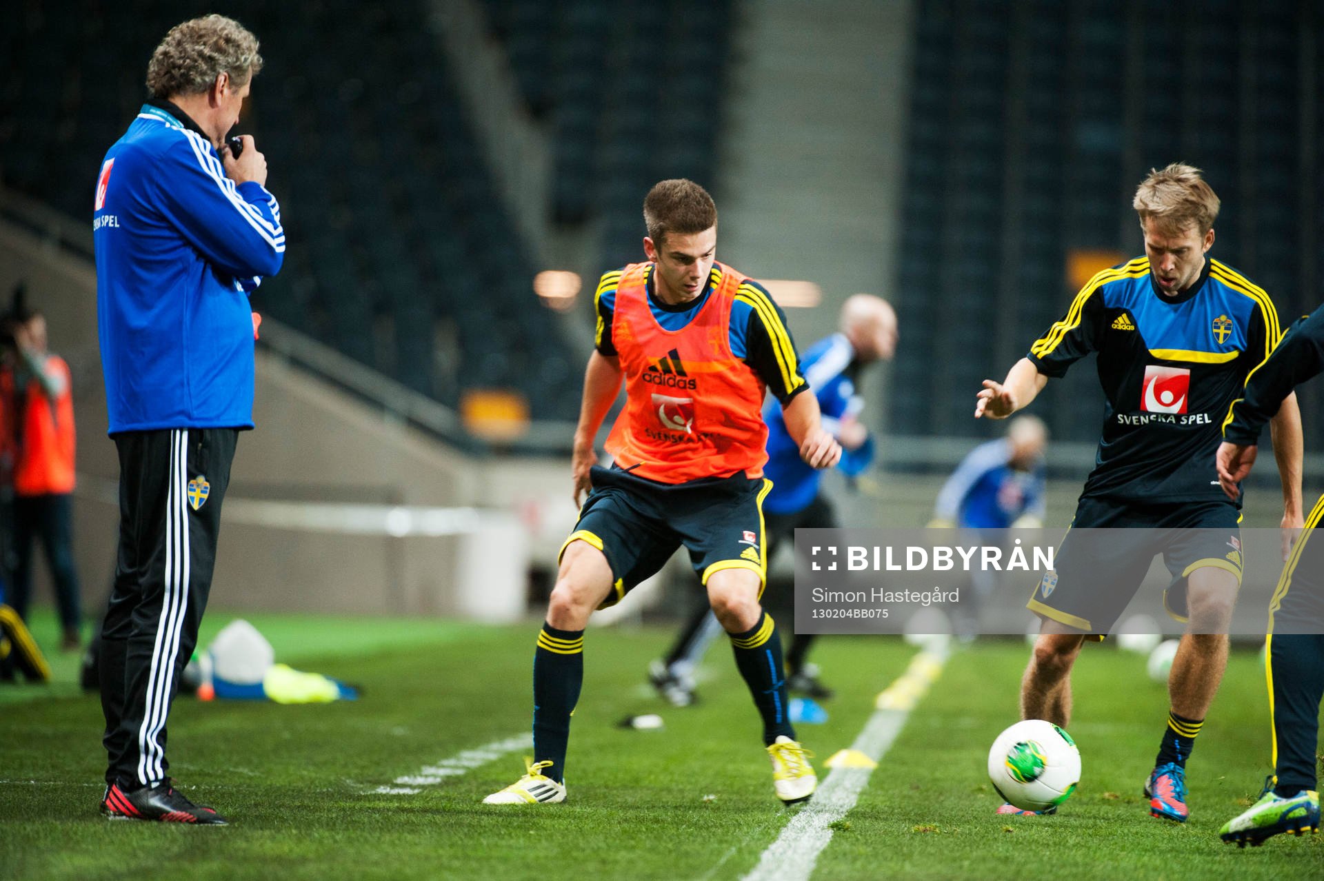 Sverige tränar på Friends Arena