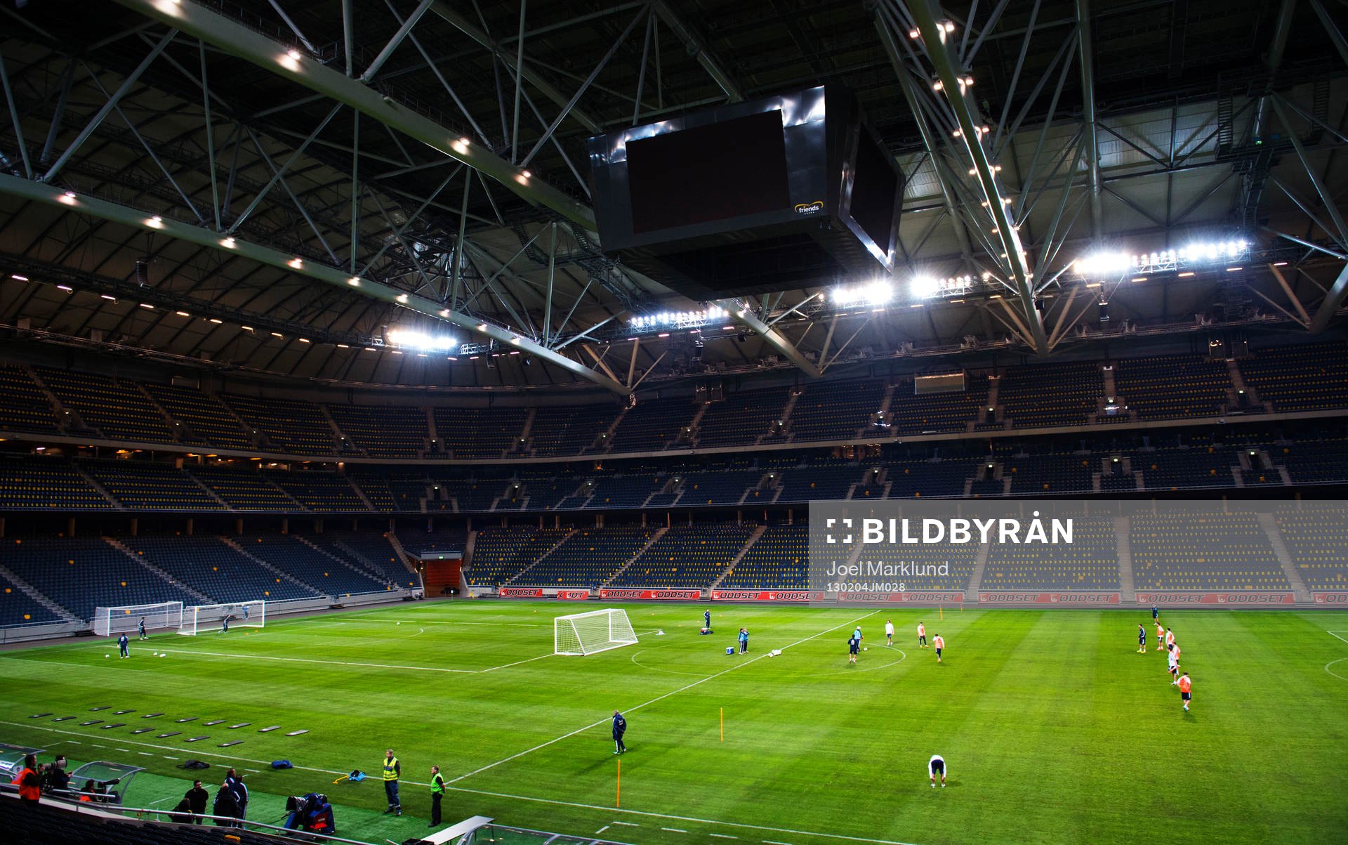 Argentina tränar på Friends Arena