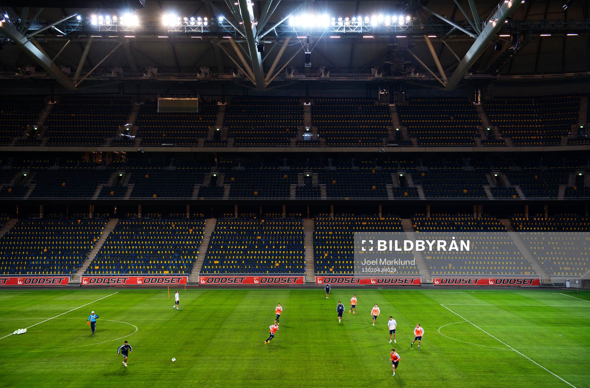 Argentina tränar på Friends Arena