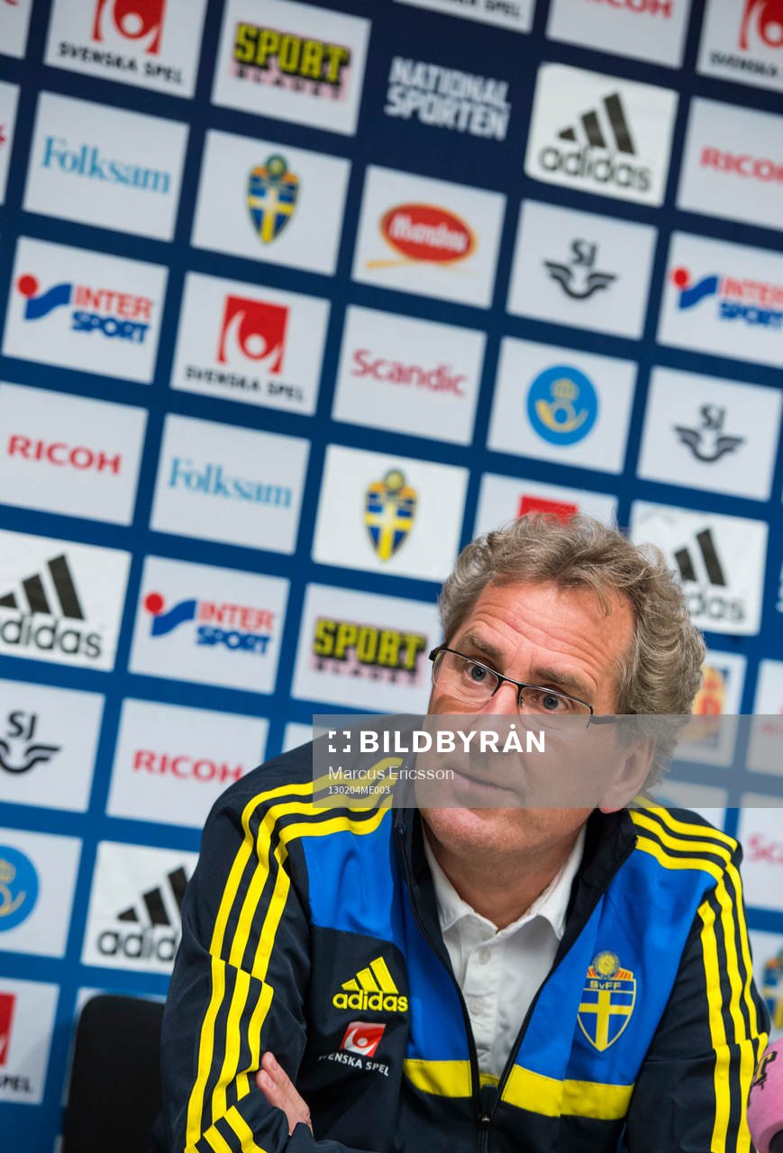 Presskonferens med Erik Hamrén, förbundskapten