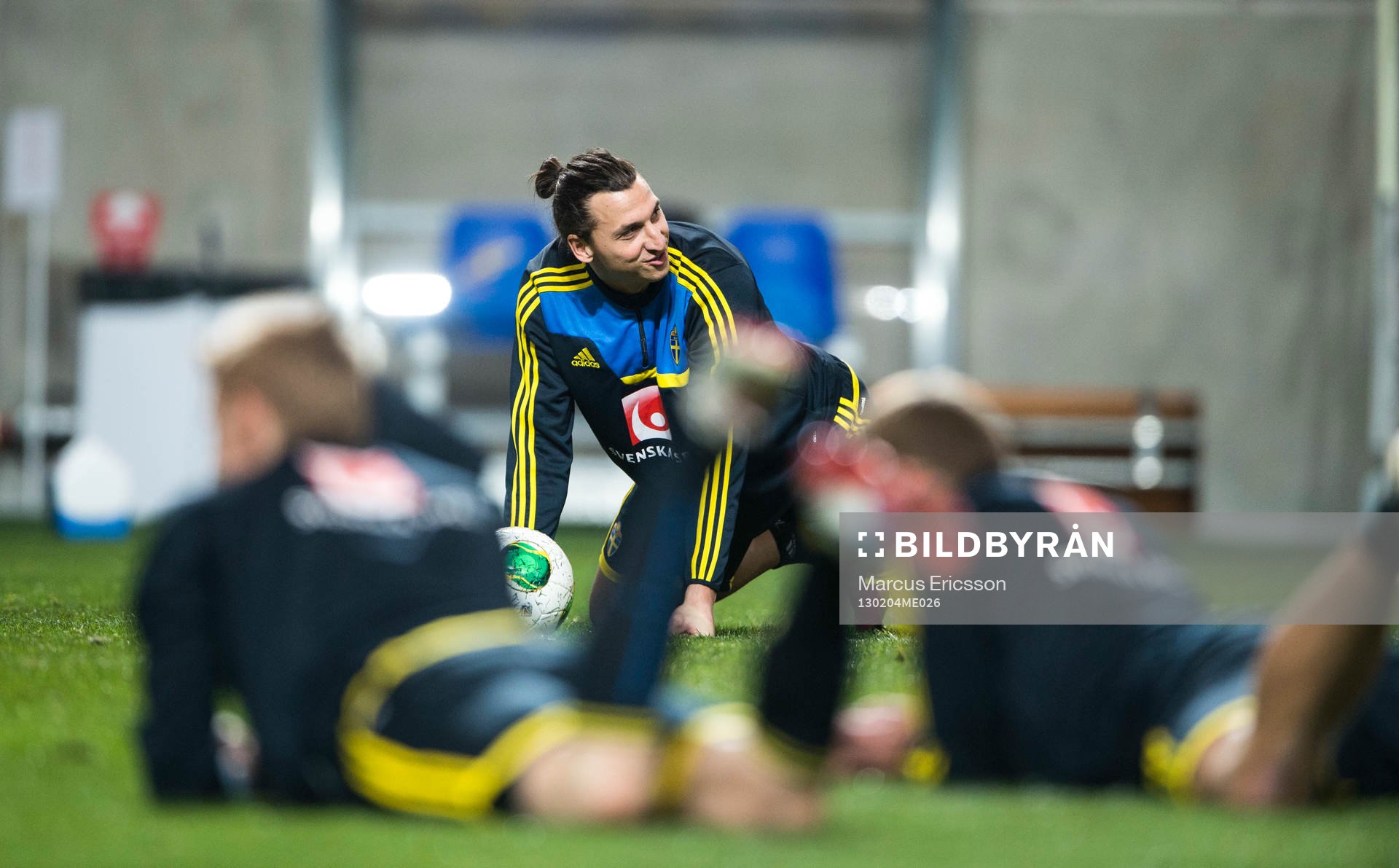 Sverige tränar på Friends Arena