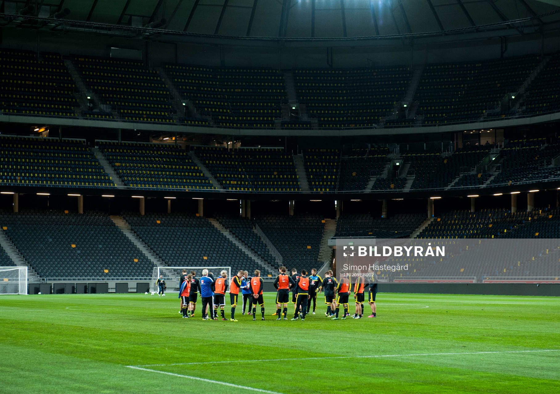Sverige tränar på Friends Arena