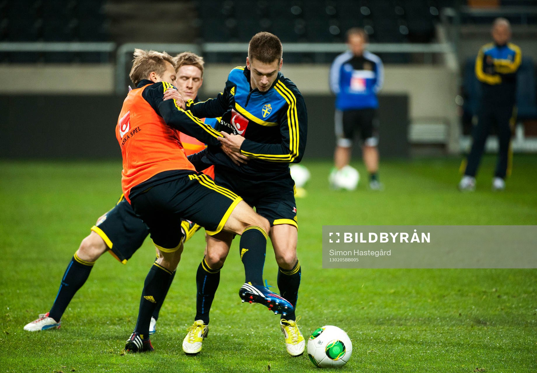 Fotboll, Sverige, Fotografering och träning på Friends