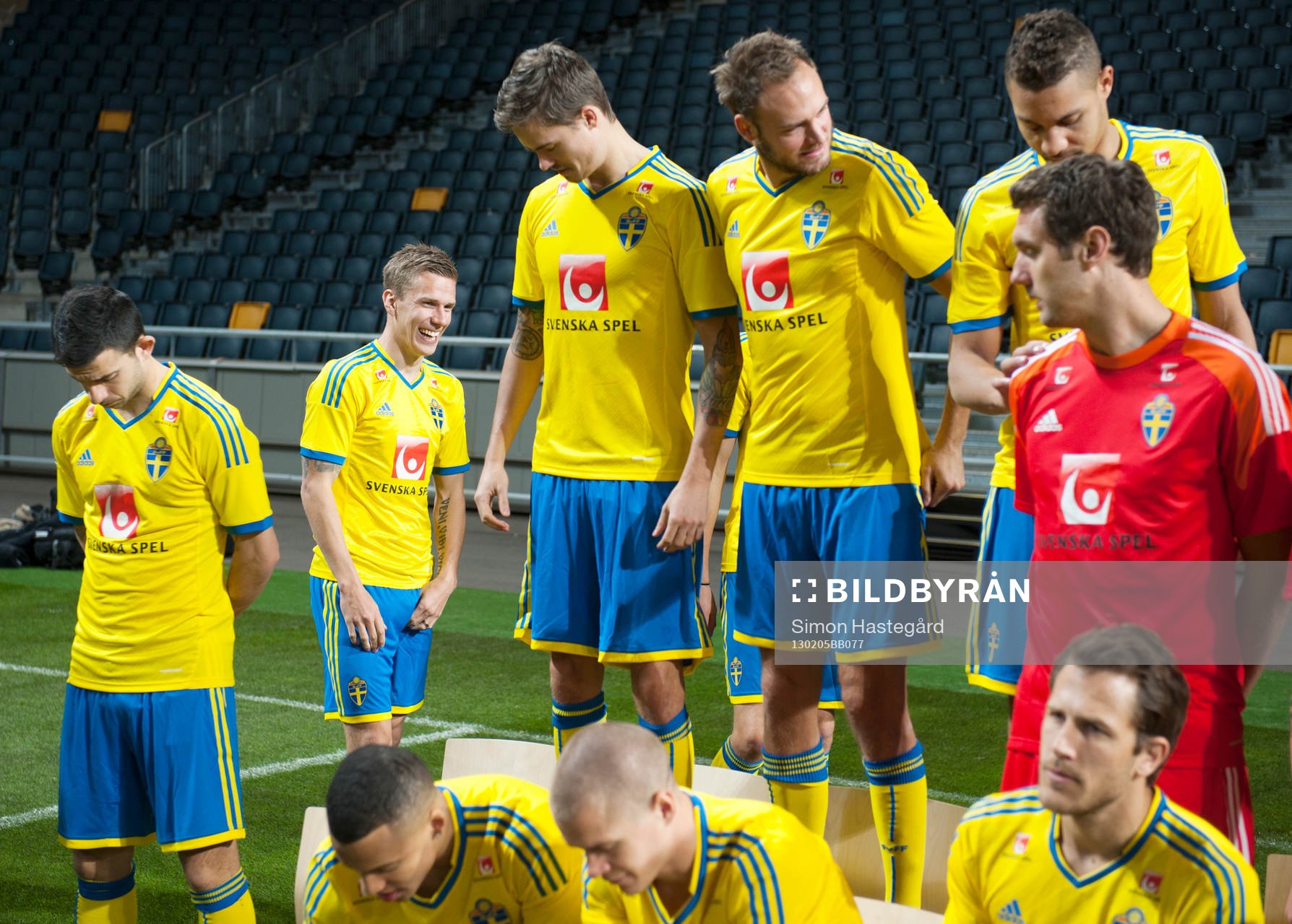 Fotboll, Sverige, Fotografering och träning på Friends