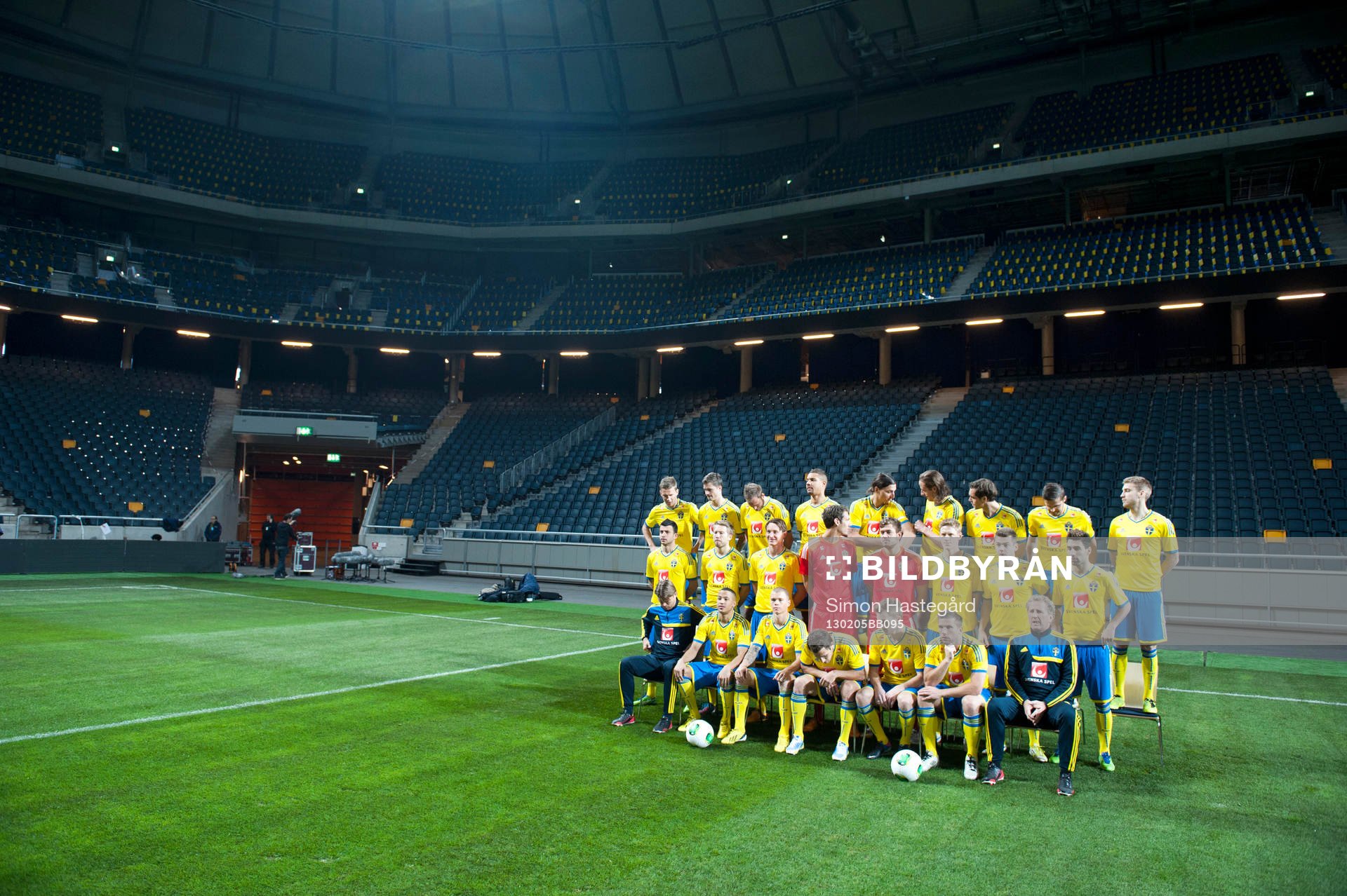 Fotboll, Sverige, Fotografering och träning på Friends