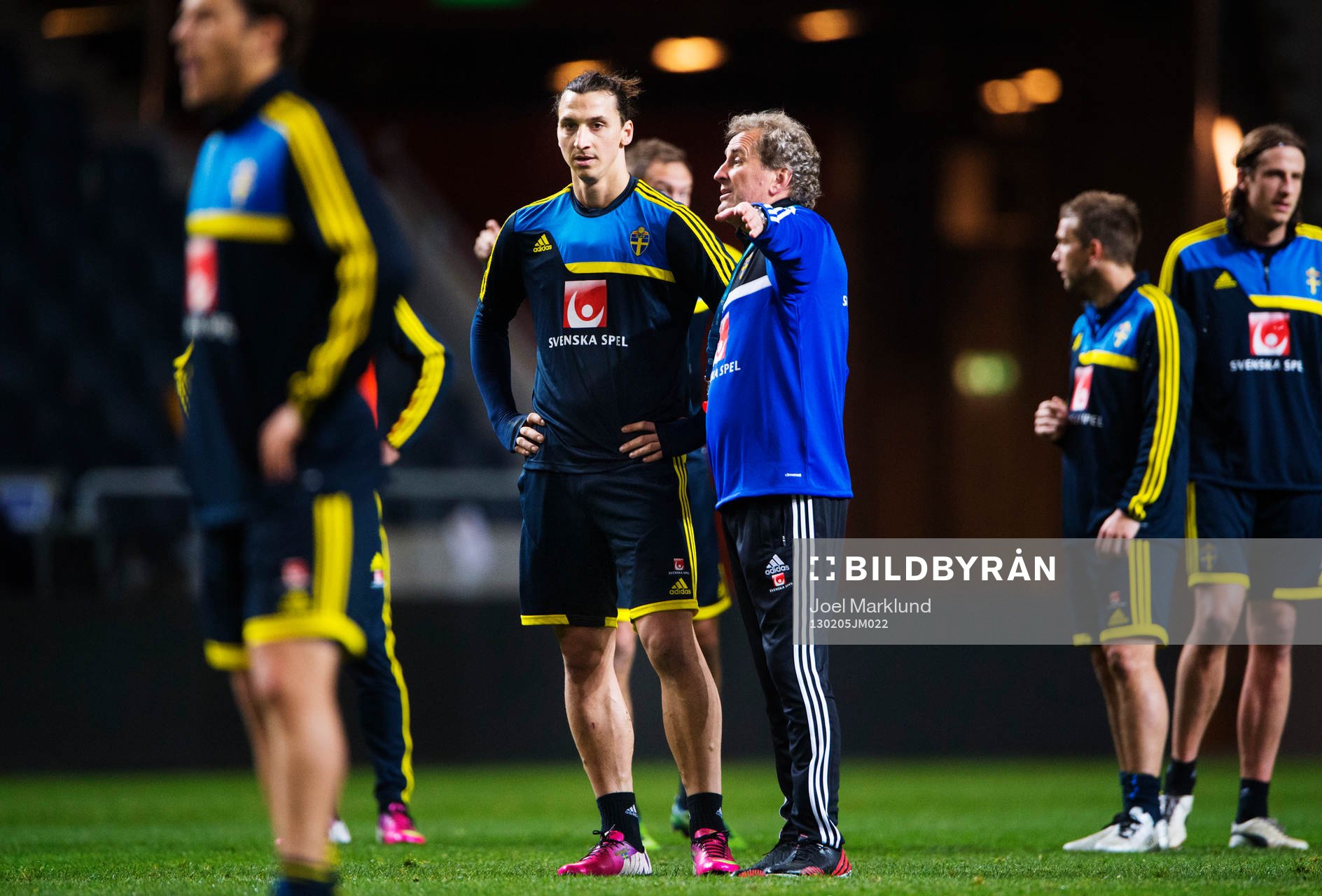 Zlatan Ibrahimovic och Erik Hamrén, förbundskapten