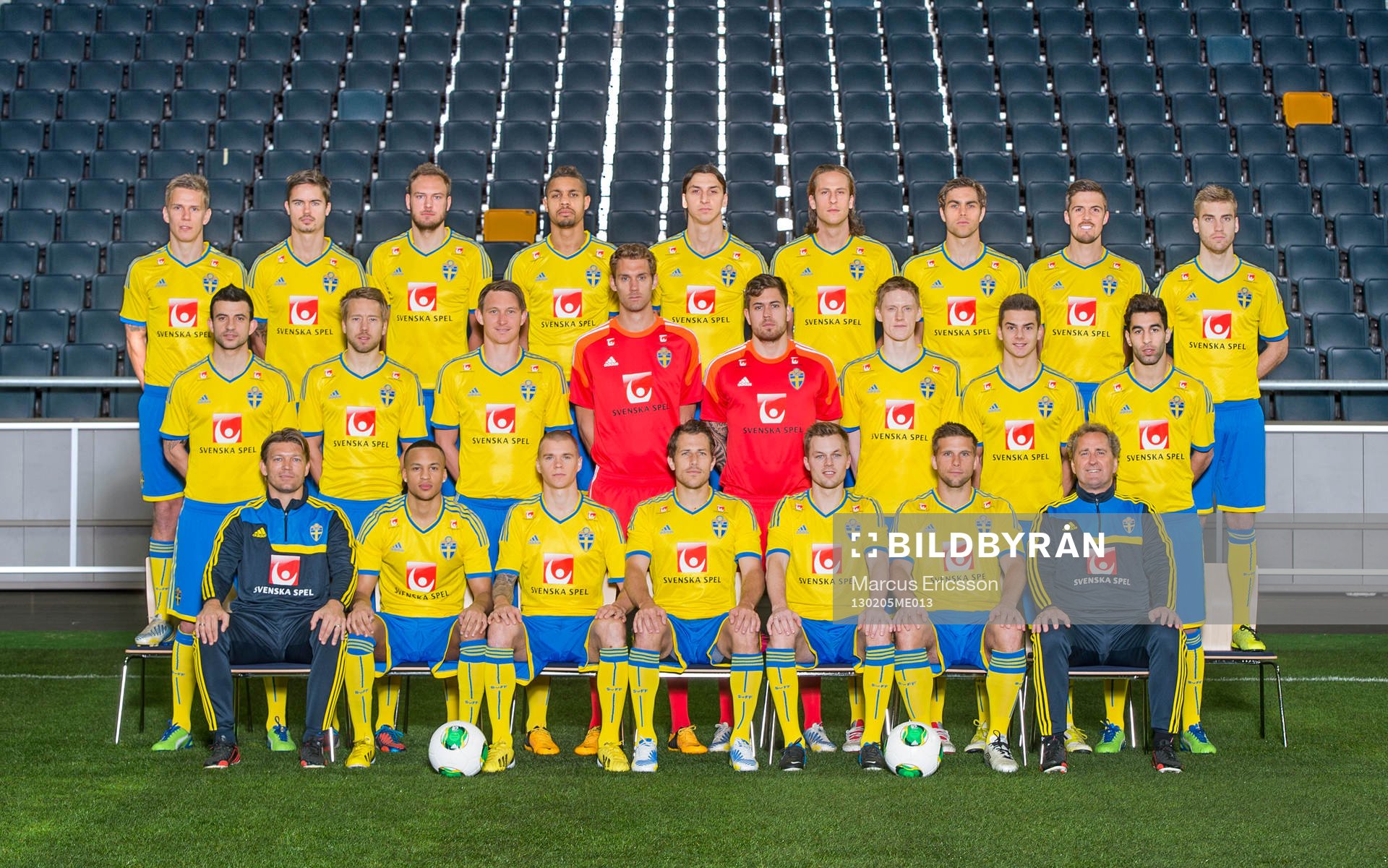Lagbild. Bak fr.v. Pontus Wernbloom, Mikael Lustig, Andreas