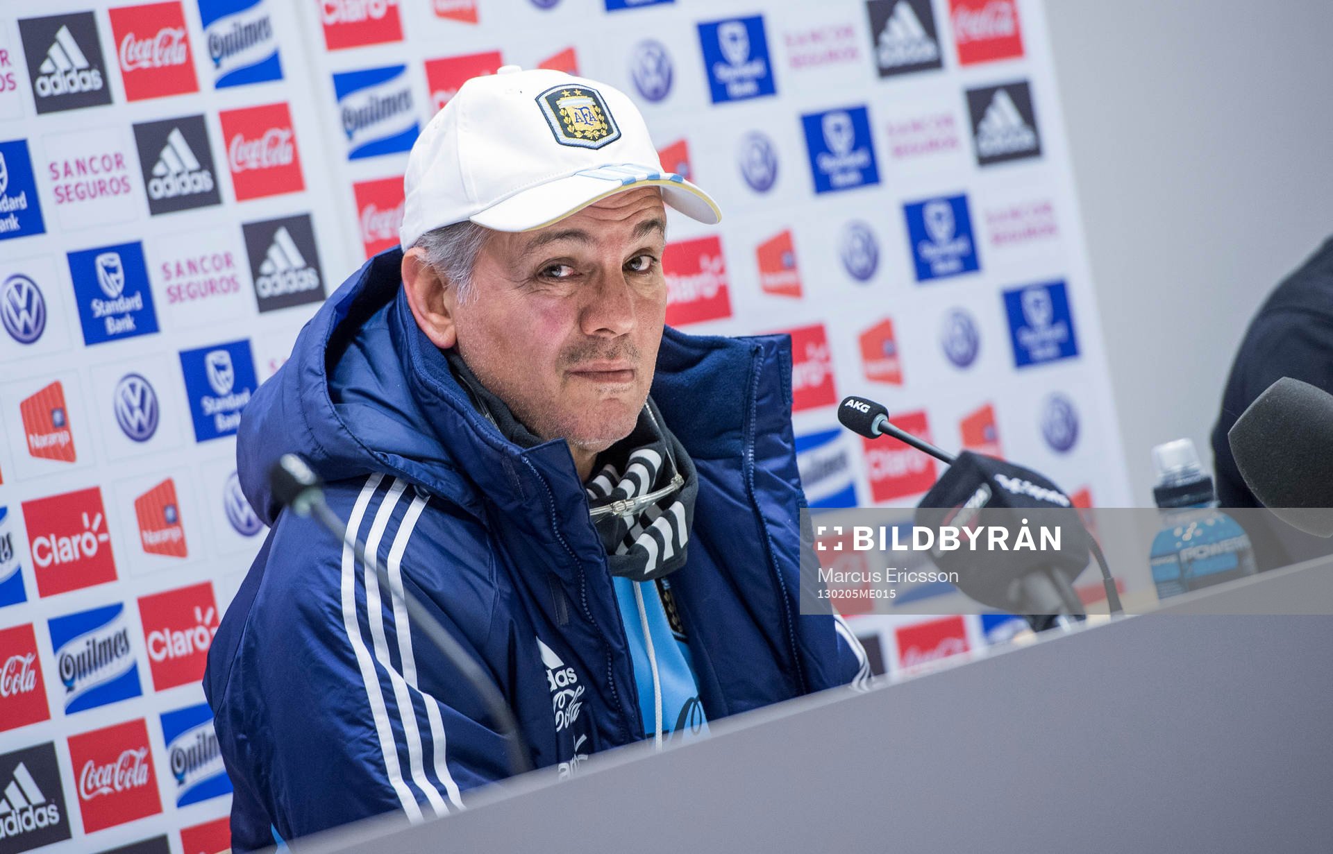 Presskonferens med Argentinas förbundskapten Alejandro