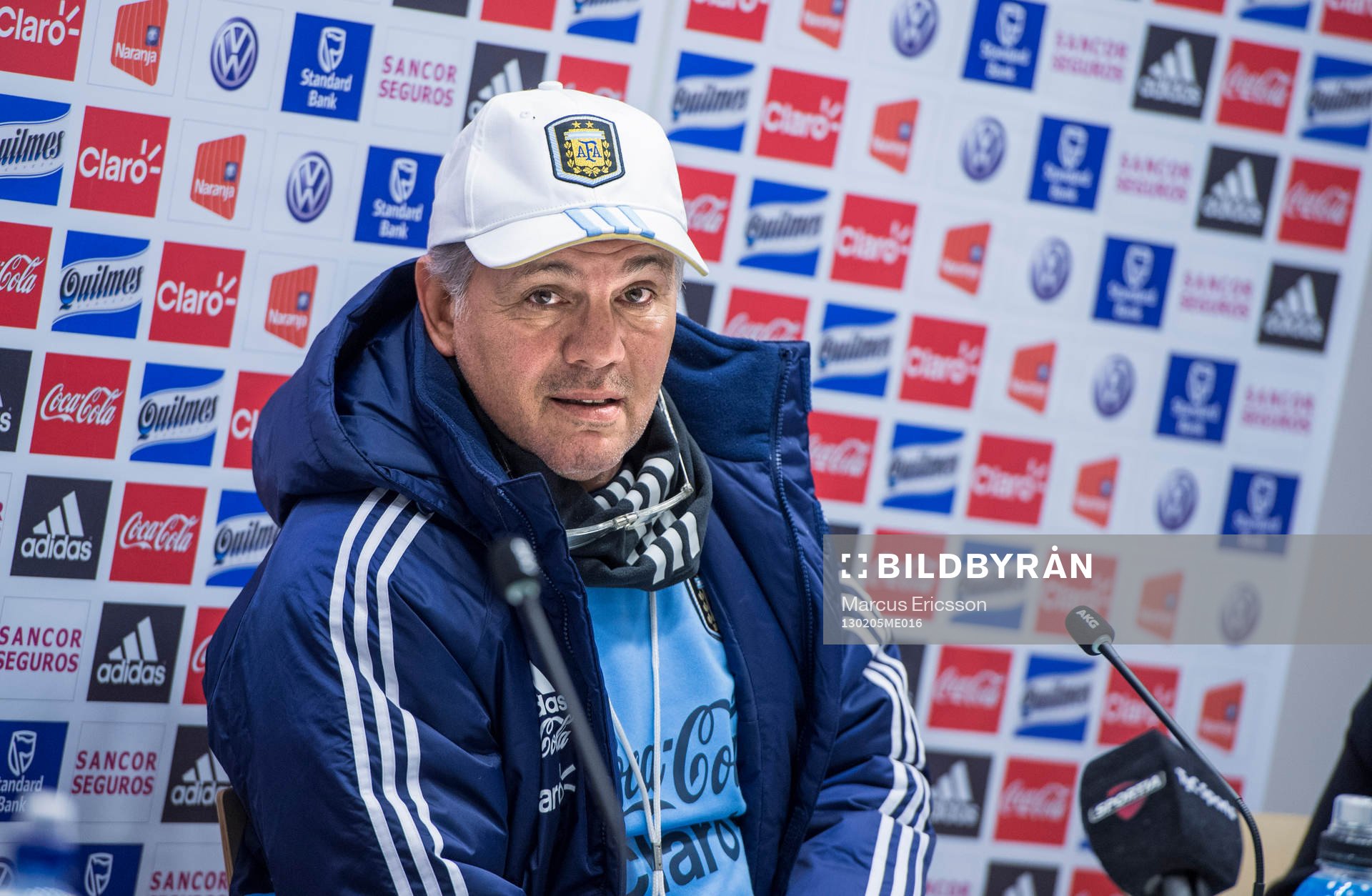 Presskonferens med Argentinas förbundskapten Alejandro
