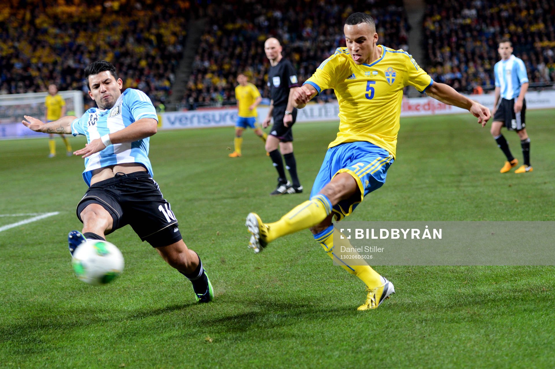 Sergio Aguero, Argentina, Martin Olsson, Sverige