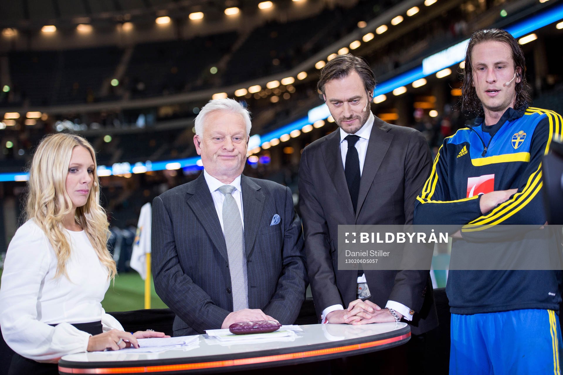 Anna Brolin, Hans Backe, Olof Lundh och Jonas Olsson i