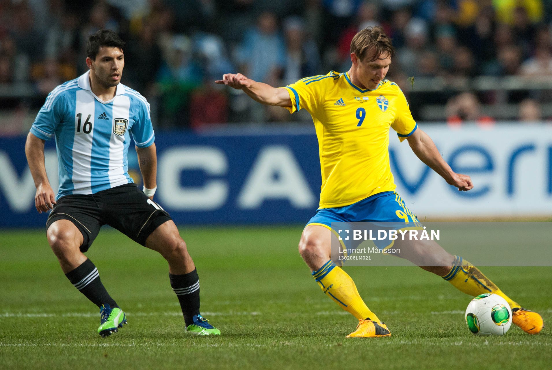 Kim Källström, Sverige,  och Sergio Agüero, Argentina