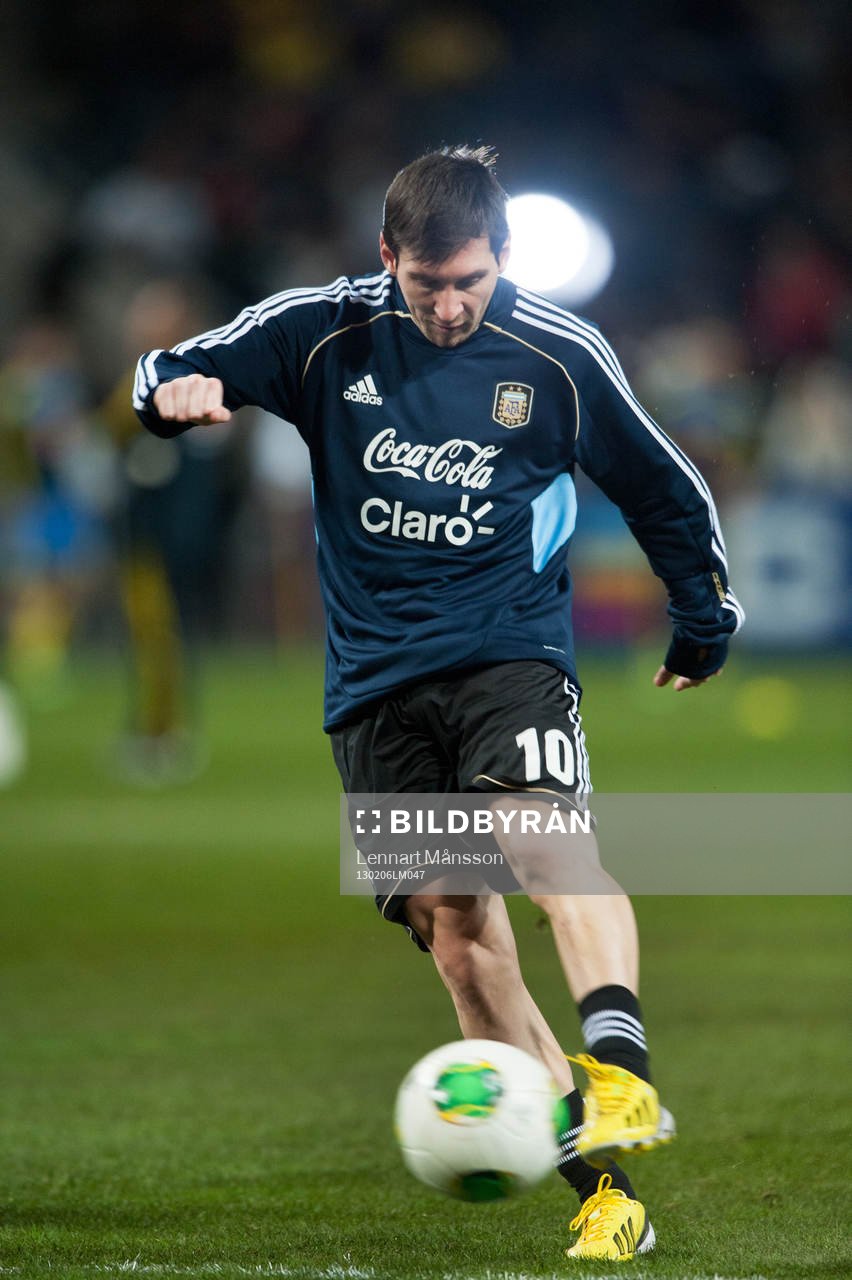 Lionel Messi, Argentina, i rampljuset, skotträning