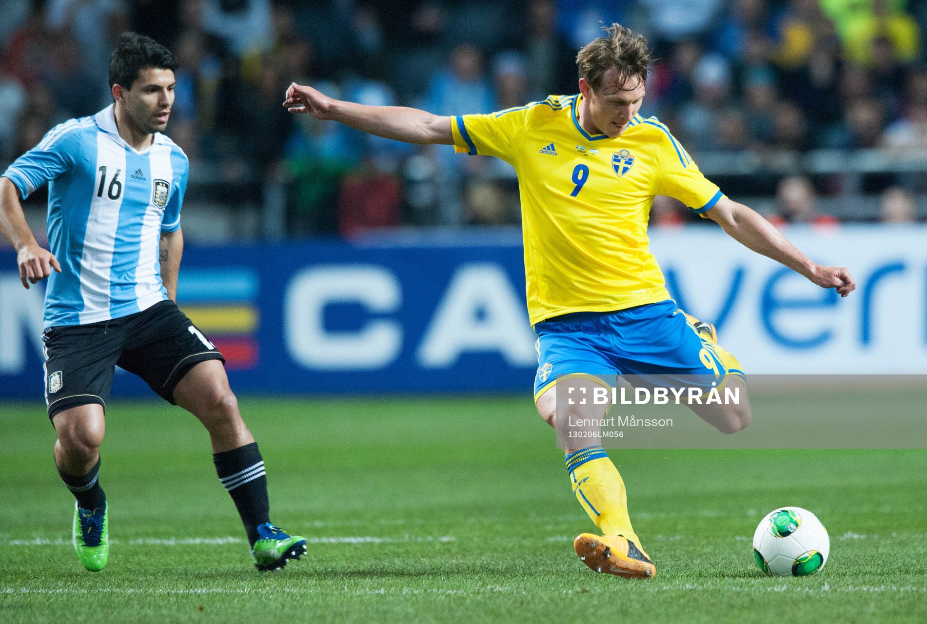 Kim Källström, Sverige,  och Sergio Agüero, Argentina