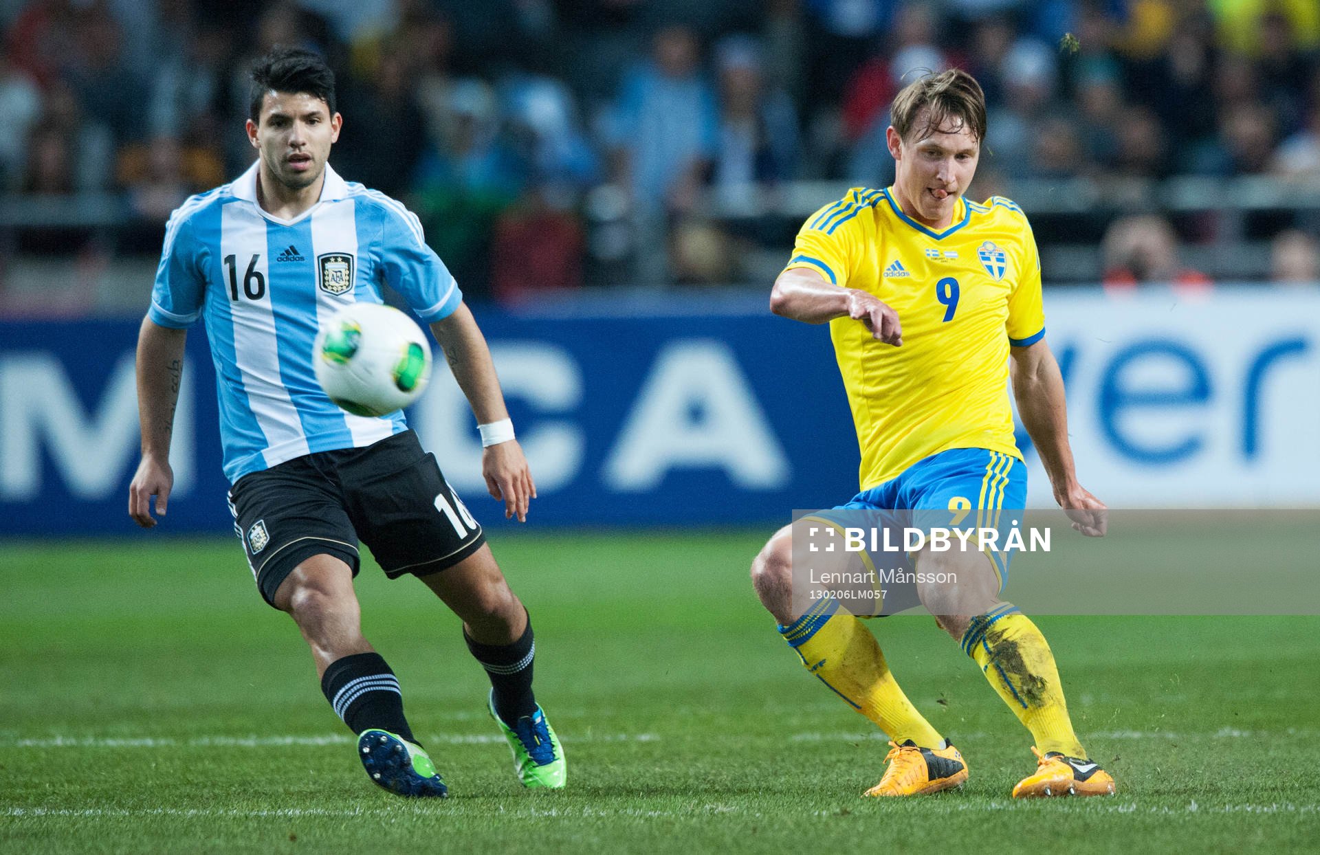 Kim Källström, Sverige,  och Sergio Agüero, Argentina