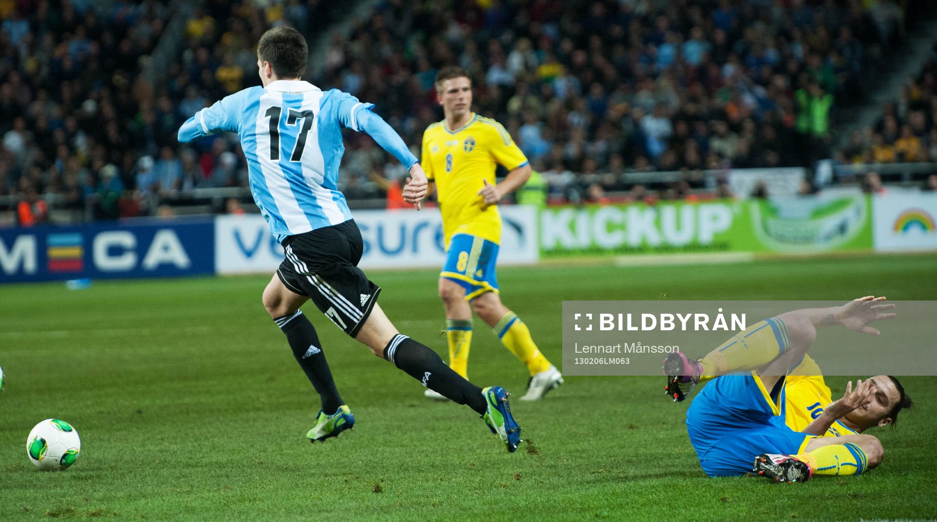 Zlatan Ibrahimovic däckad av Frederico Fernandez, Argentina