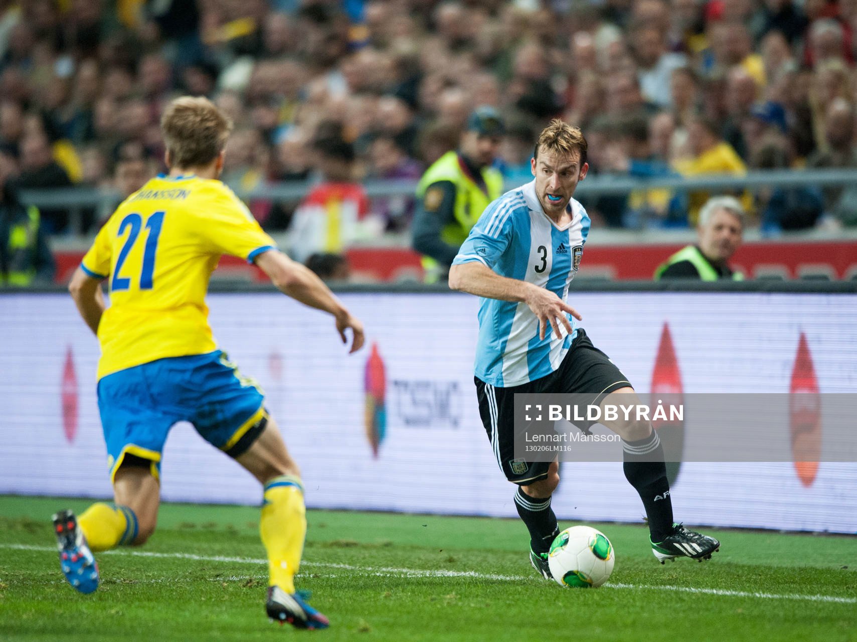 Hugo Campagnaro, Argentina och Adam Johansson, Sverige