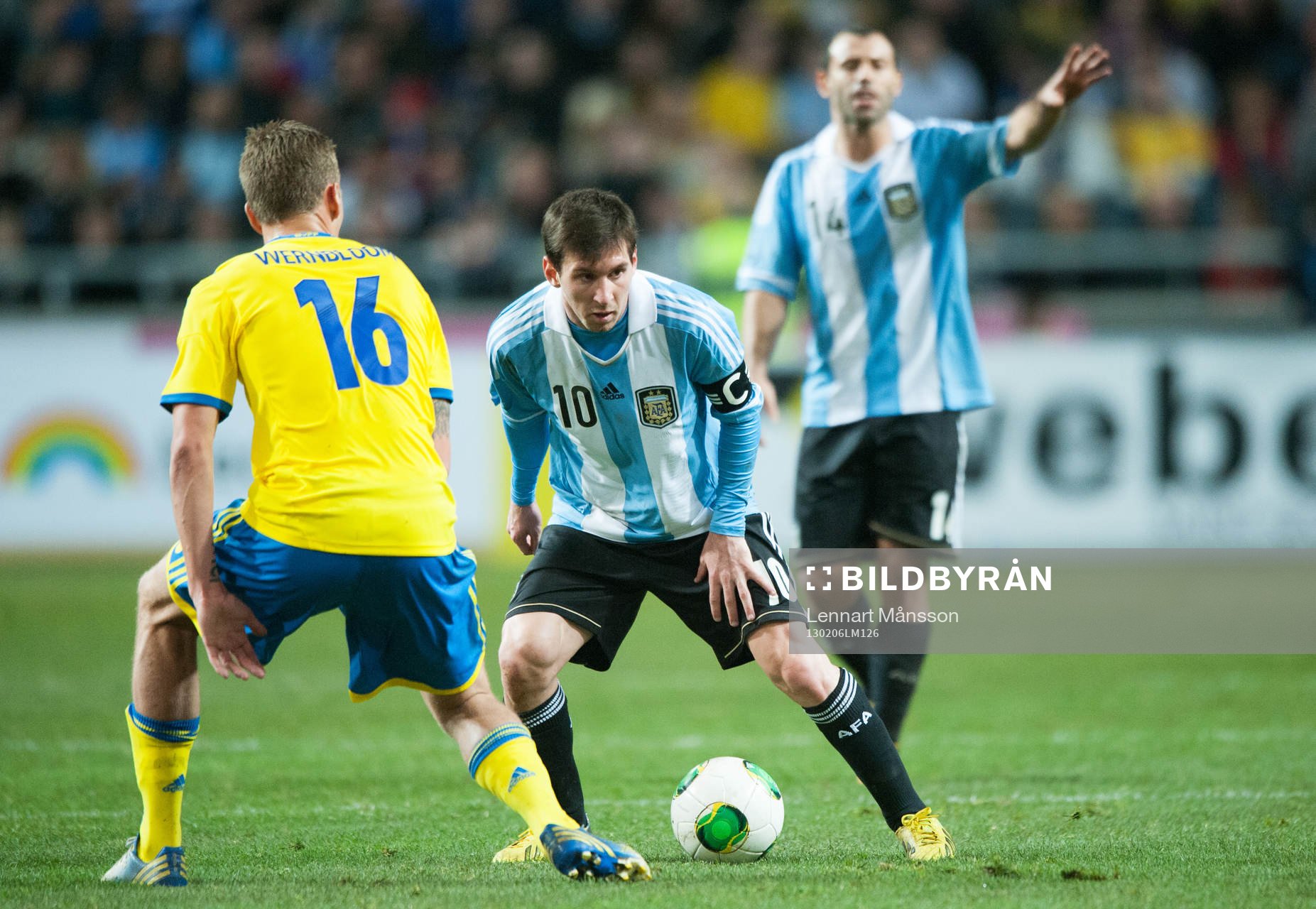Lionel Messi, Argentina och Pontus Wernbloom, Sverige