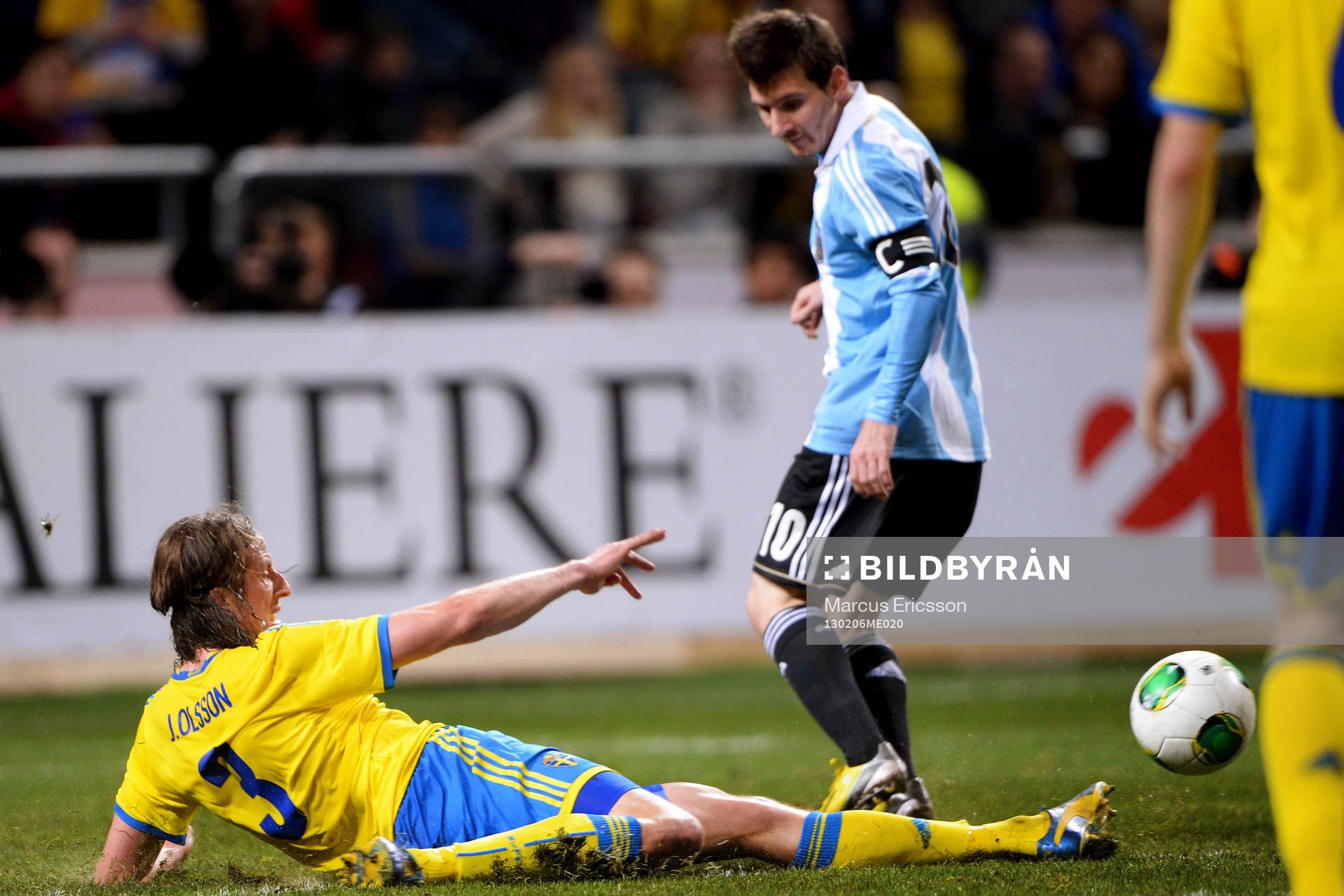 Jonas Olsson, Sverige, Lionel Messi, Argentina