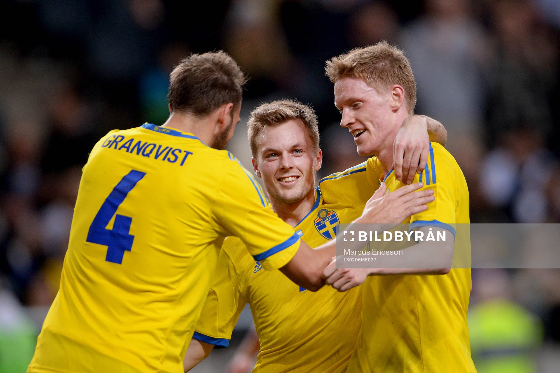 Andreas Granqvist,  Sebastian Larsson, Rasmus Elm, Sverige