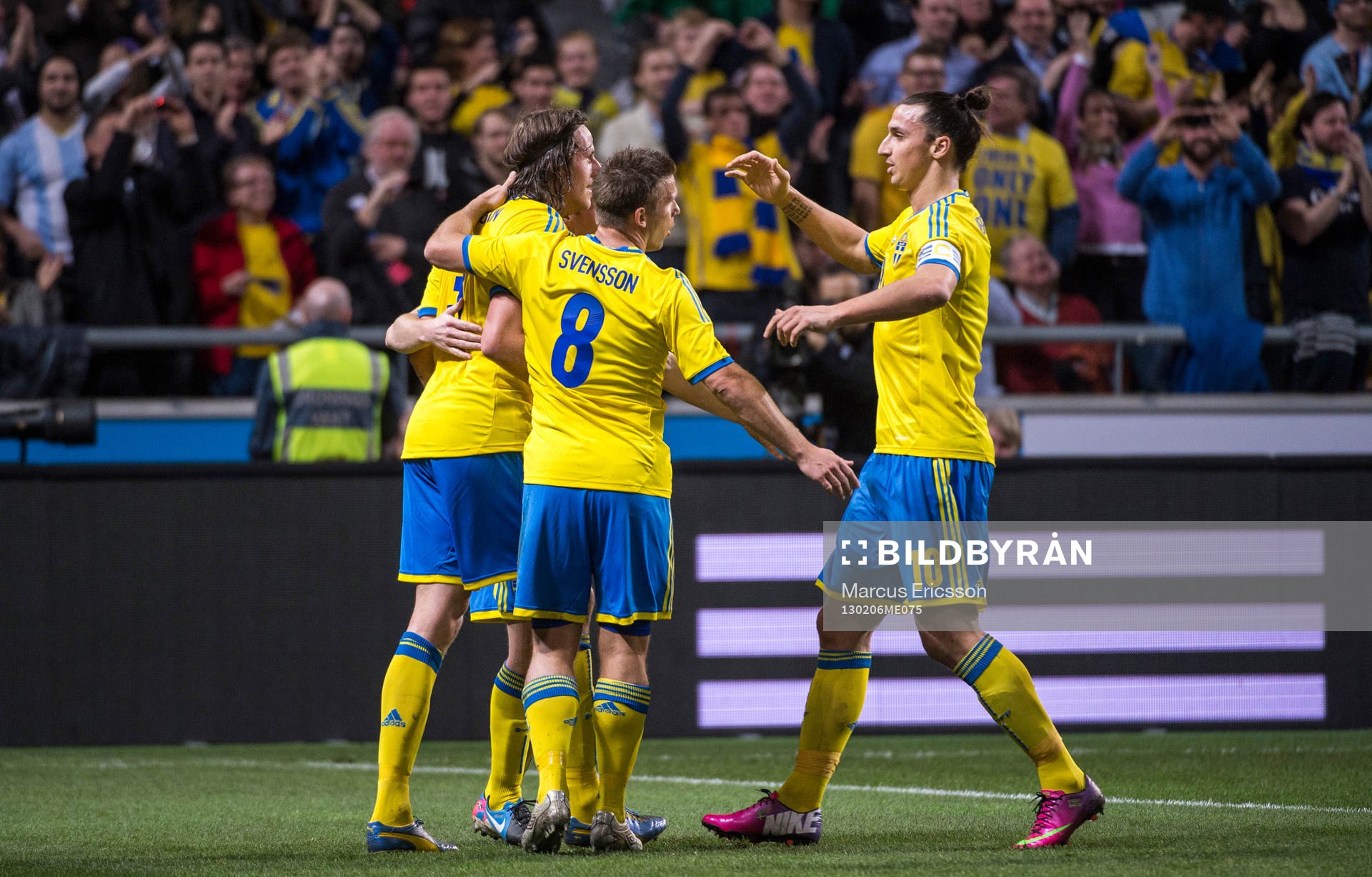 Jonas Olsson, Sebastian Larsson, Anders Svensson och Zlatan
