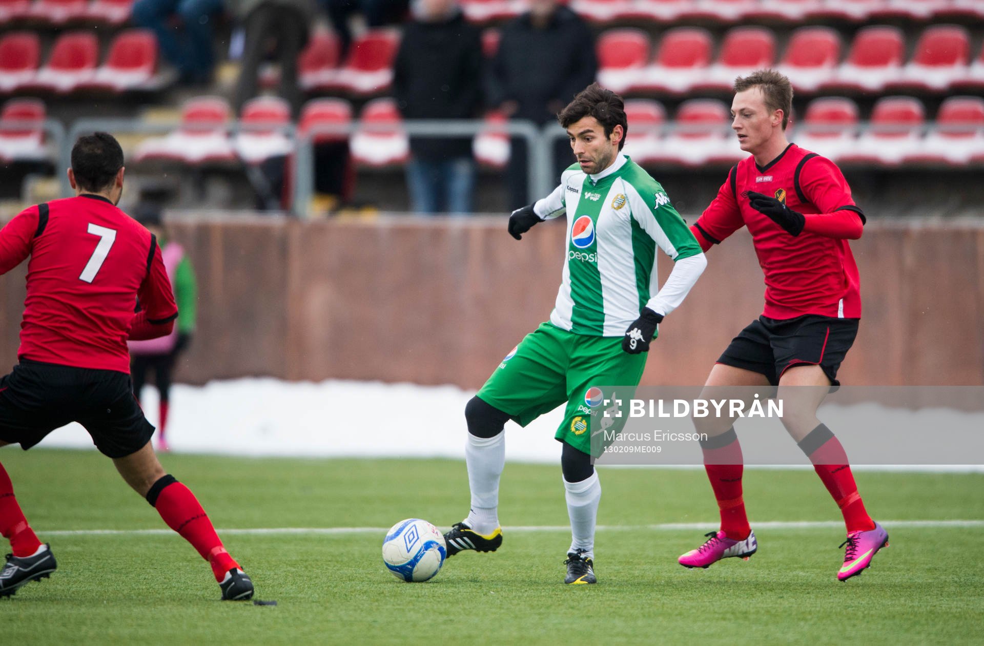 Fotboll, träningsmatch, Vasalund - Hammarby: Baggio Husidic, Hammarby