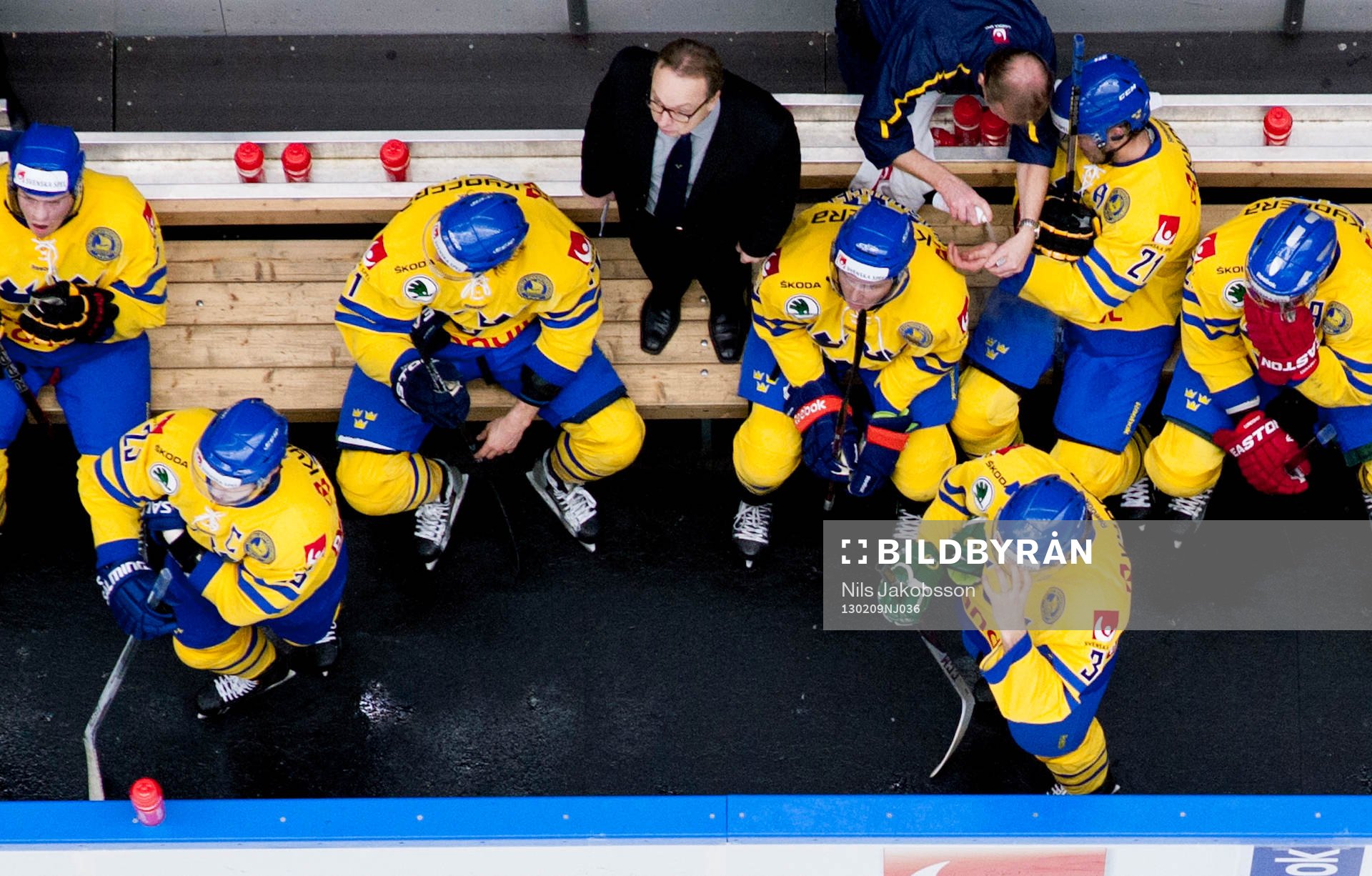 Pär Mårts, förbundskapten Sverige i mitten av båset