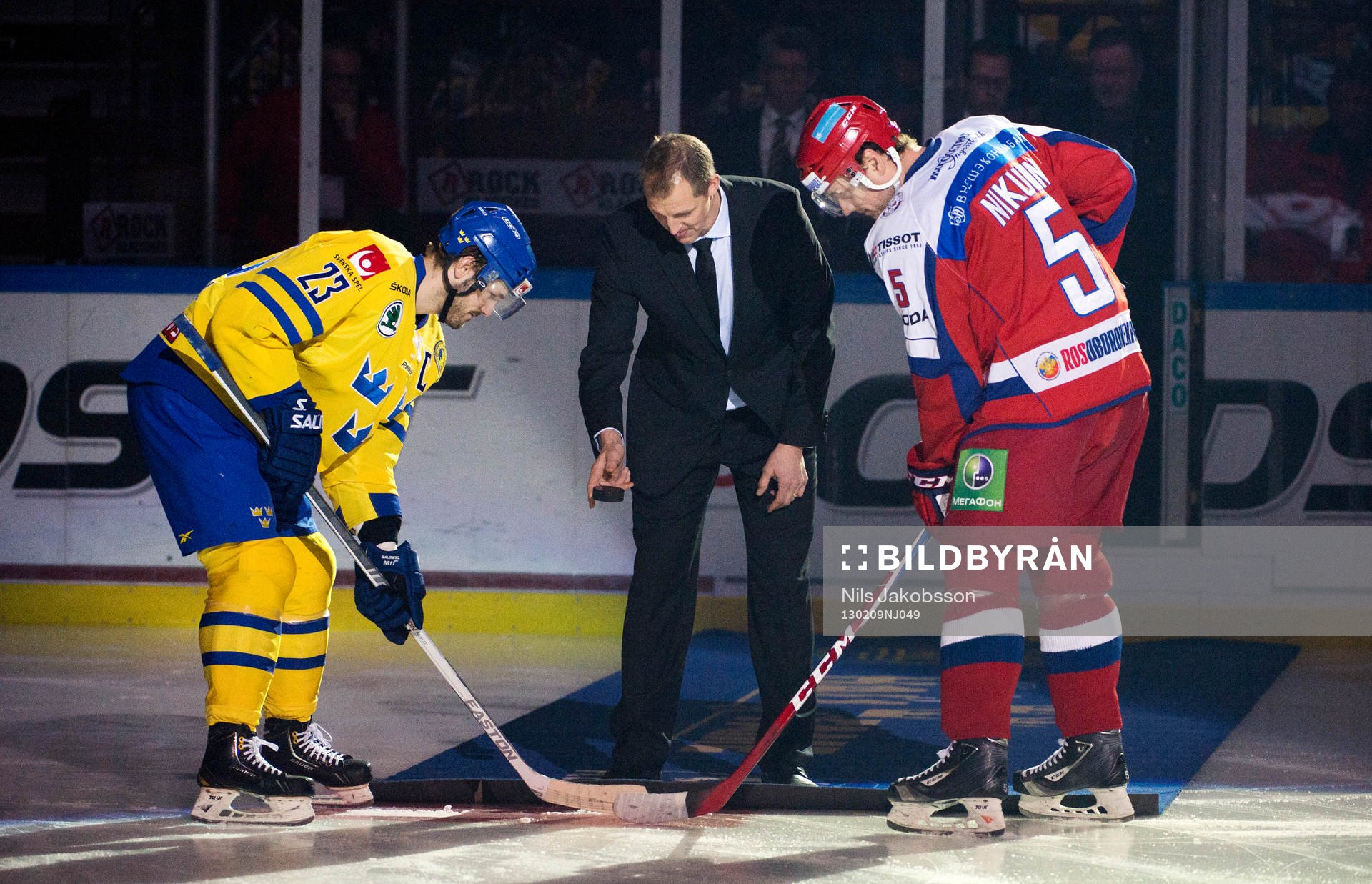 Niklas Persson, Sverige, Ilya Nikulin, Ryssland, med ett