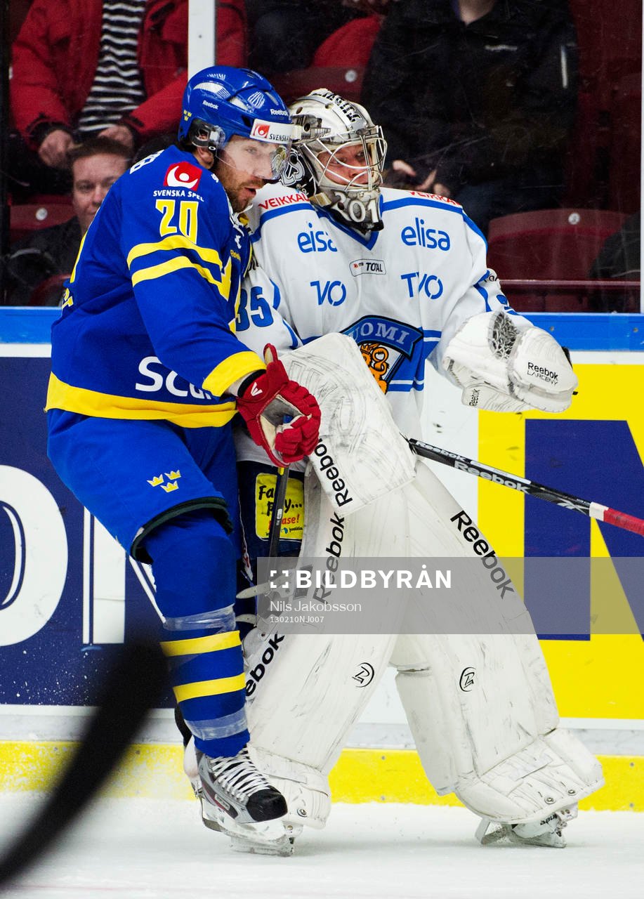 Joel Lundqvist, Sverige, Atte Engren, målvakt, Finland