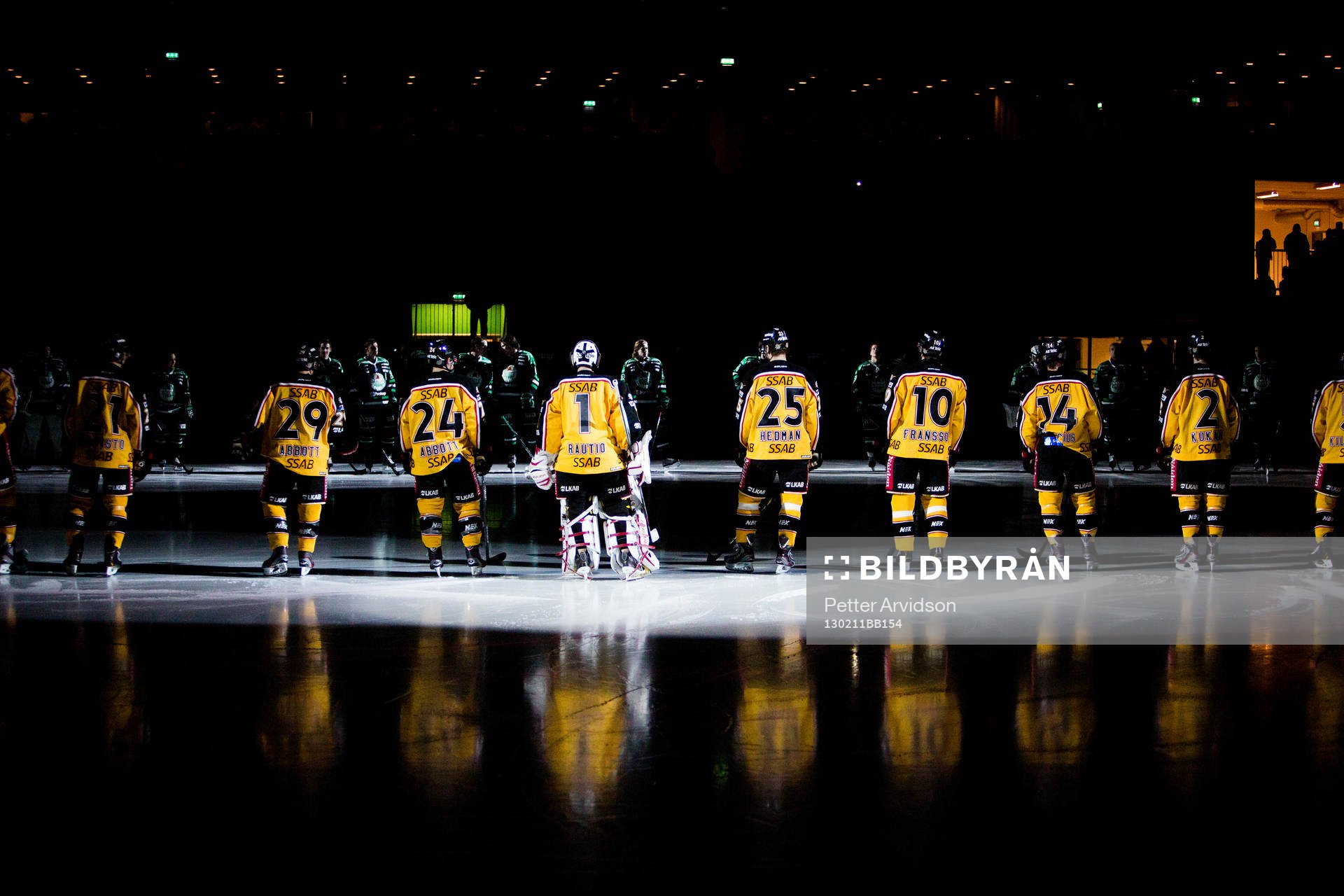 Luleå på isen innan matchstart