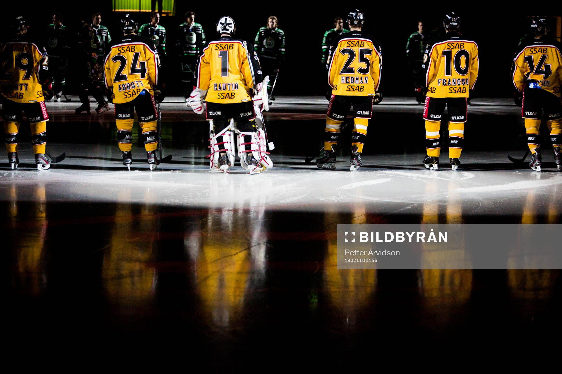 Luleå på isen innan matchstart